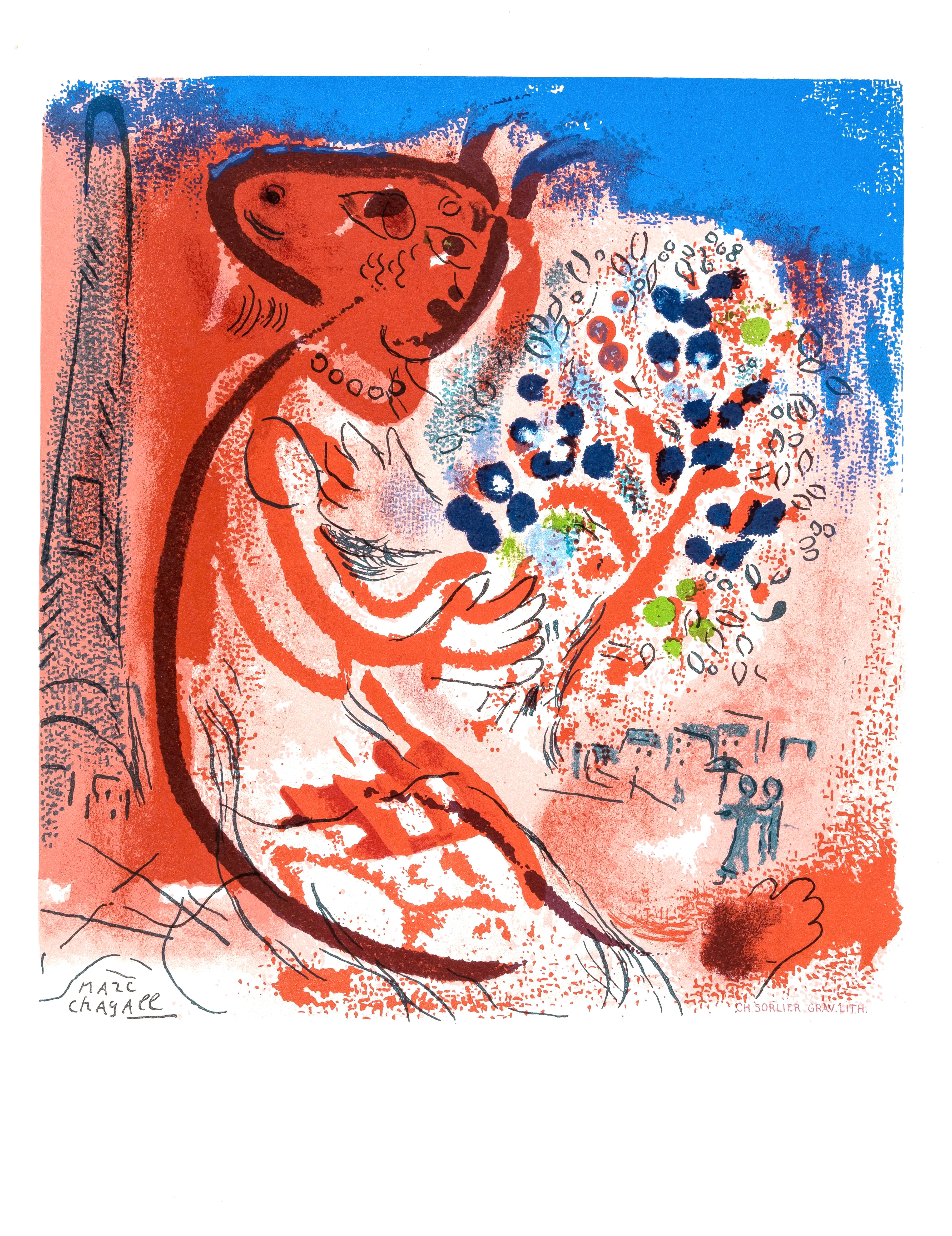 Litografía sobre papel vélin Arjomari. Tamaño del papel: 11,75 x 9,375 pulgadas. Inscripción: Firmada en la plancha y sin numerar, tal como se emitió. Notas: Del folio Lettre à mon peintre Raoul Dufy, 1965. Publicado por la Librairie académique
