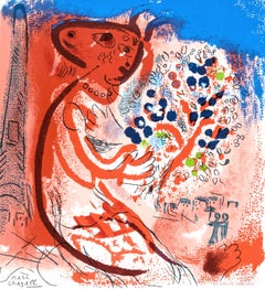 Chagall, Composición, Carta a mi pintor Raoul Dufy (after)