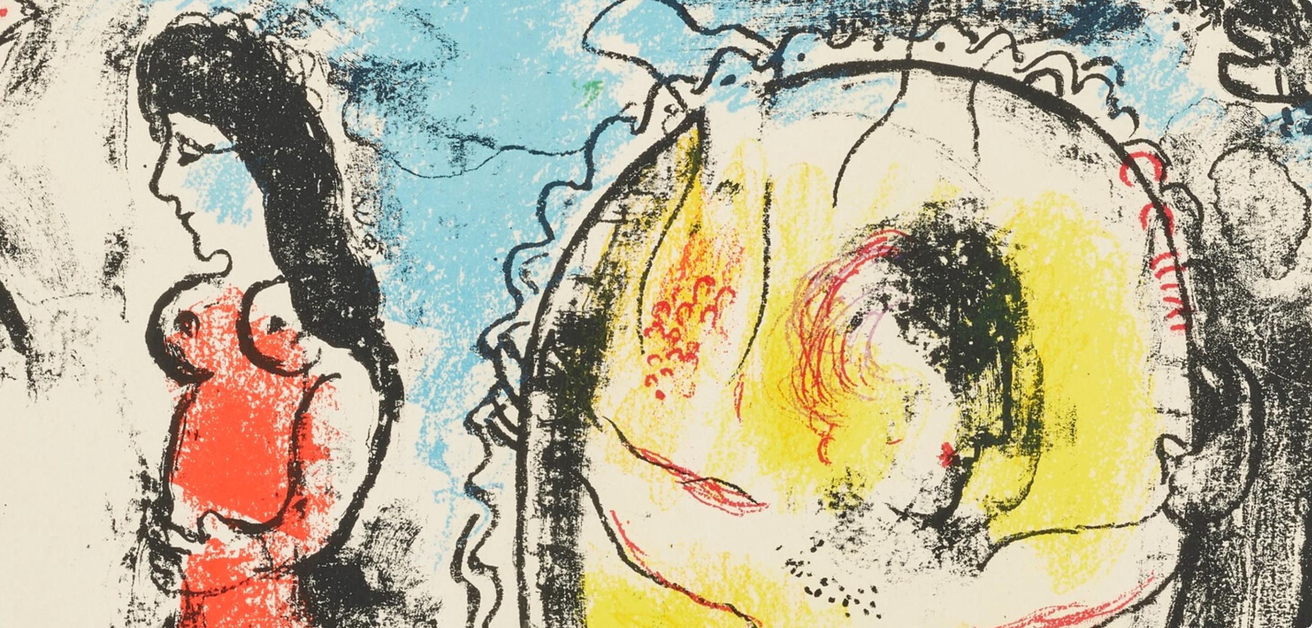 Chagall, Composition (Mourlot 412; Cramer 59), Derrière le miroir (after) - Print by Marc Chagall