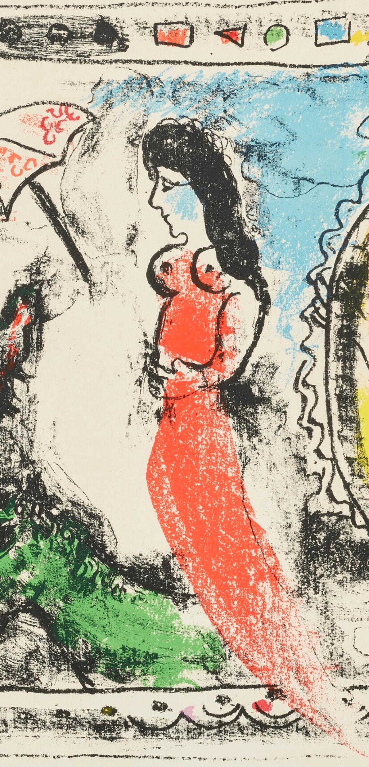Chagall, Composition (Mourlot 412; Cramer 59), Derrière le miroir (after) For Sale 1