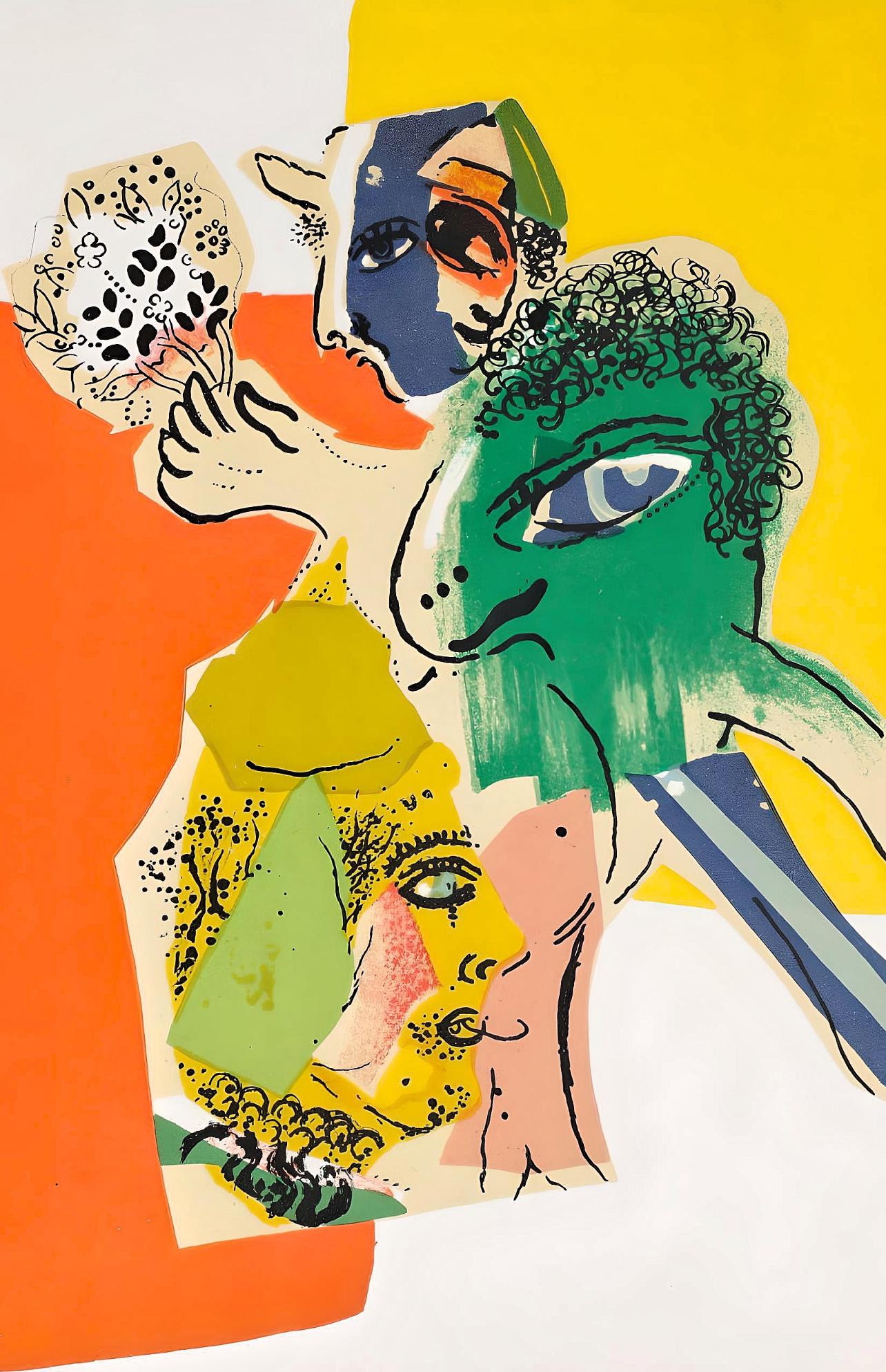 Chagall, Komposition (Mourlot 470a), XXe Siècle (nach) – Print von Marc Chagall