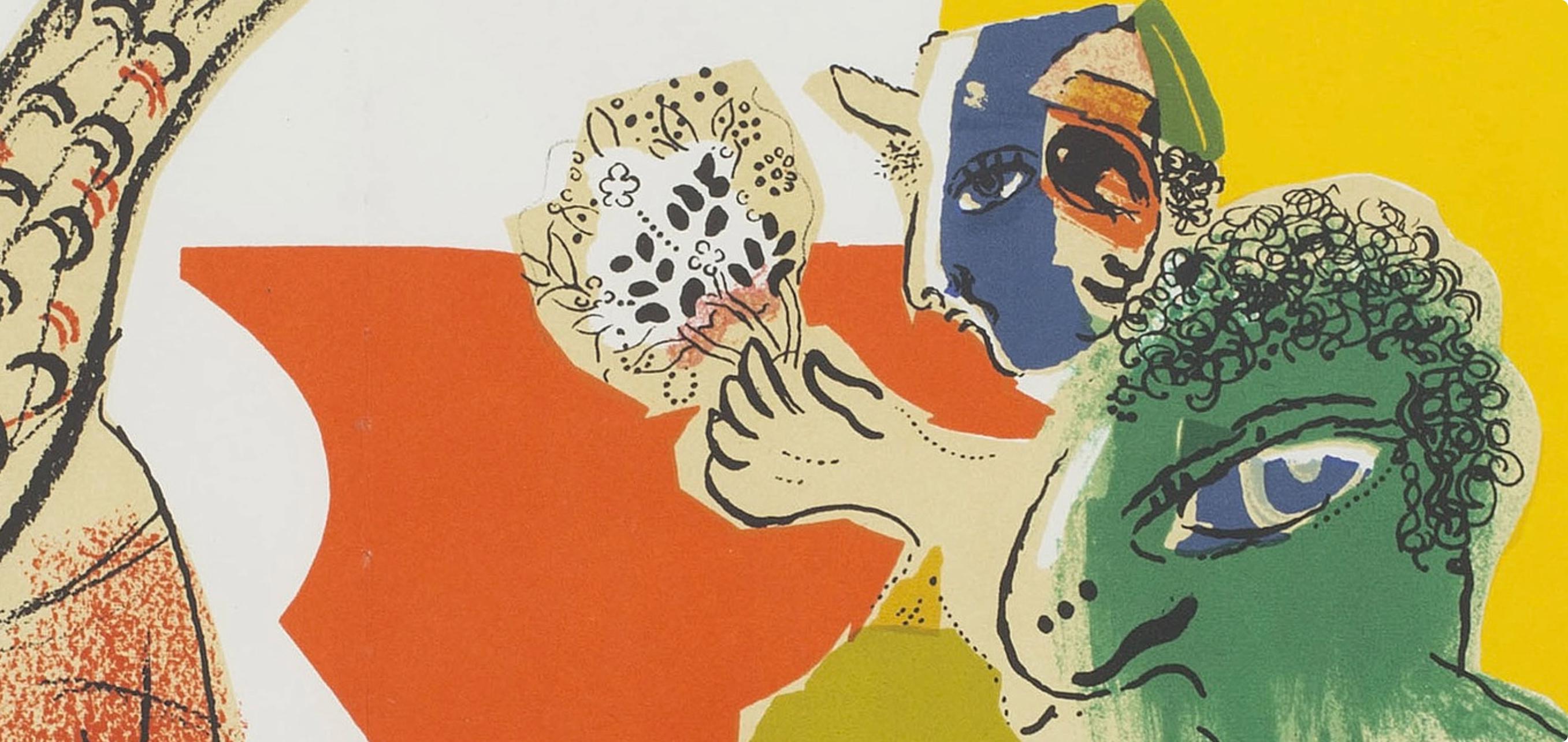 Chagall, Composition (Mourlot 470a), XXe Siècle (after) - Print by Marc Chagall