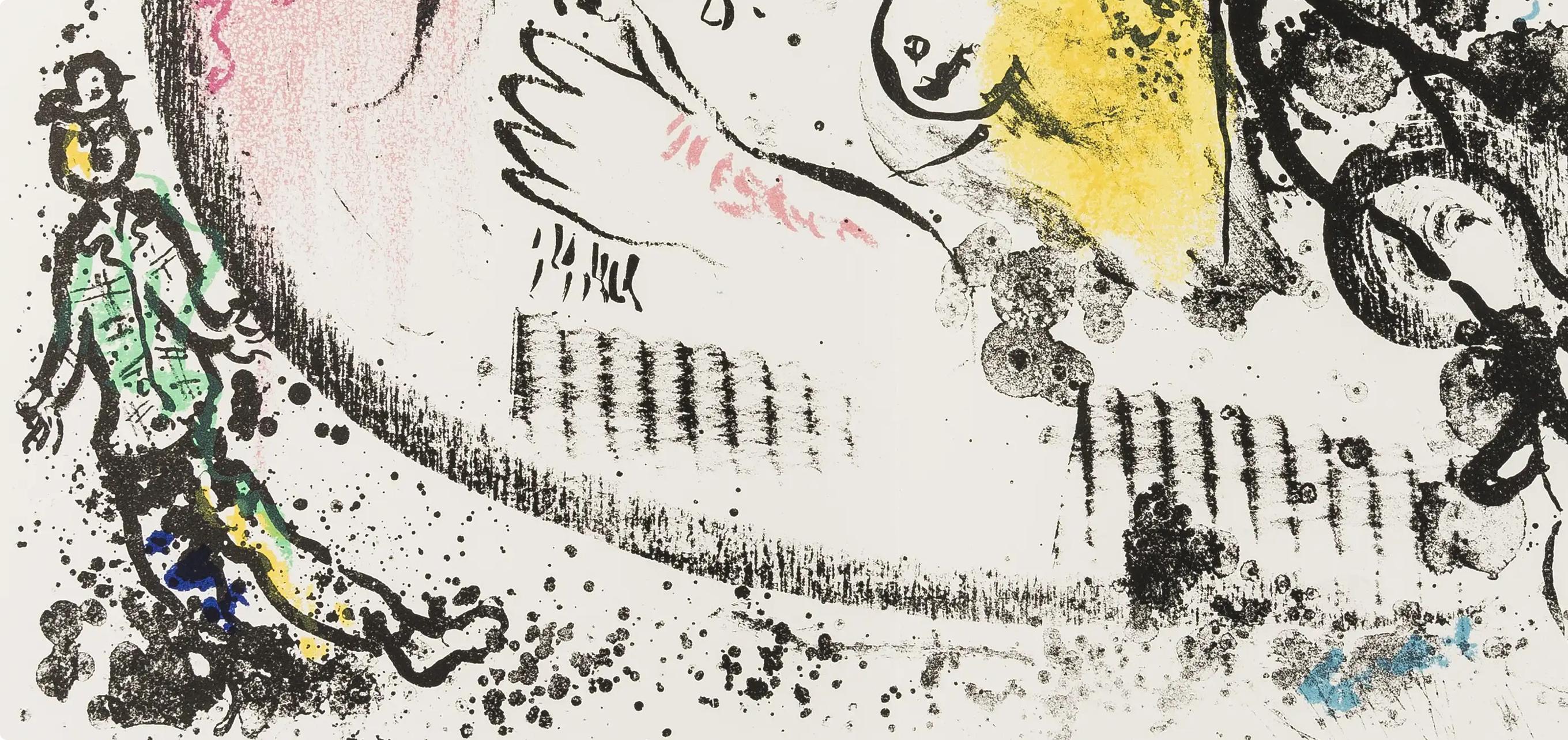 Chagall, Composition (Mourlot 605), Derrière le miroir (after) - Expressionist Print by Marc Chagall