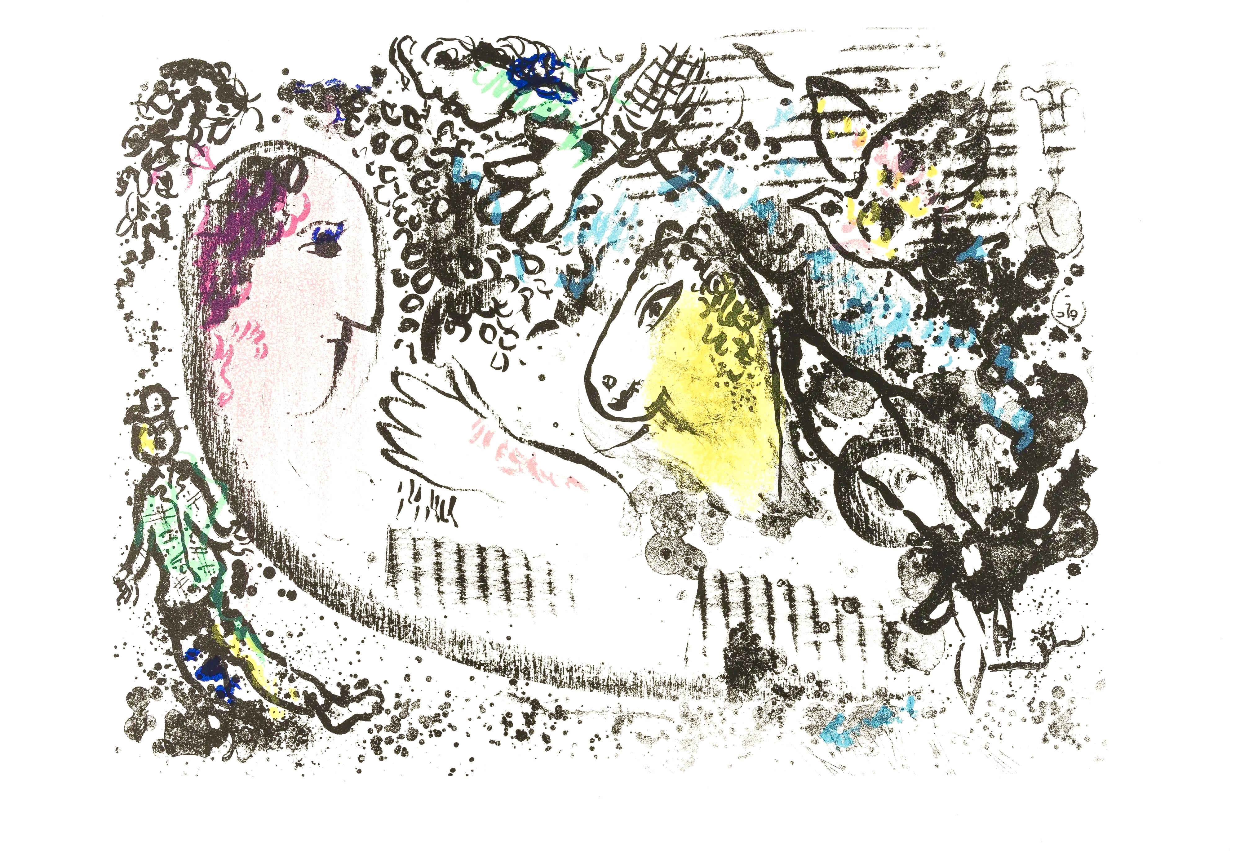 Chagall, Composition (Mourlot 605), Derrière le miroir (after) For Sale 1