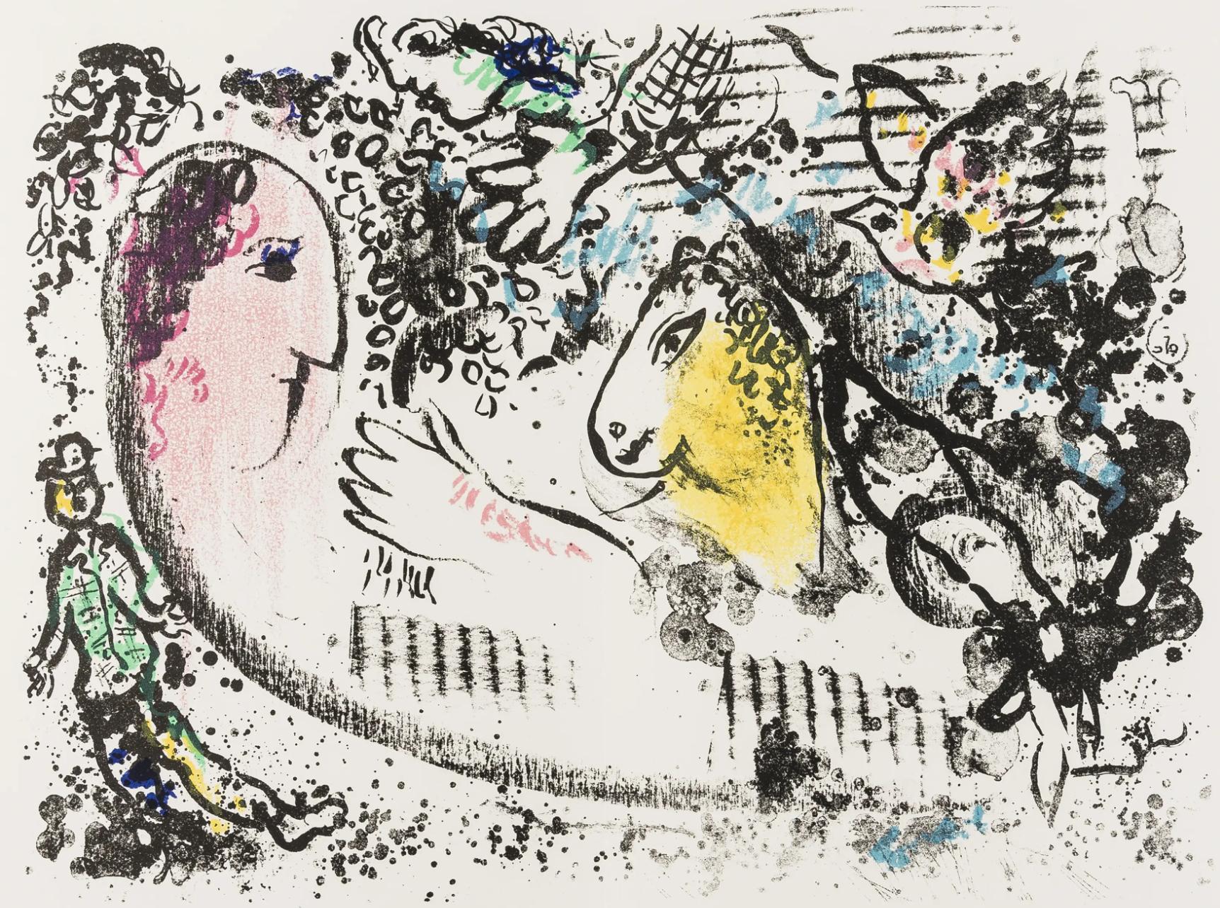 Chagall, Composizione (Mourlot 605), Derrière le miroir (dopo)