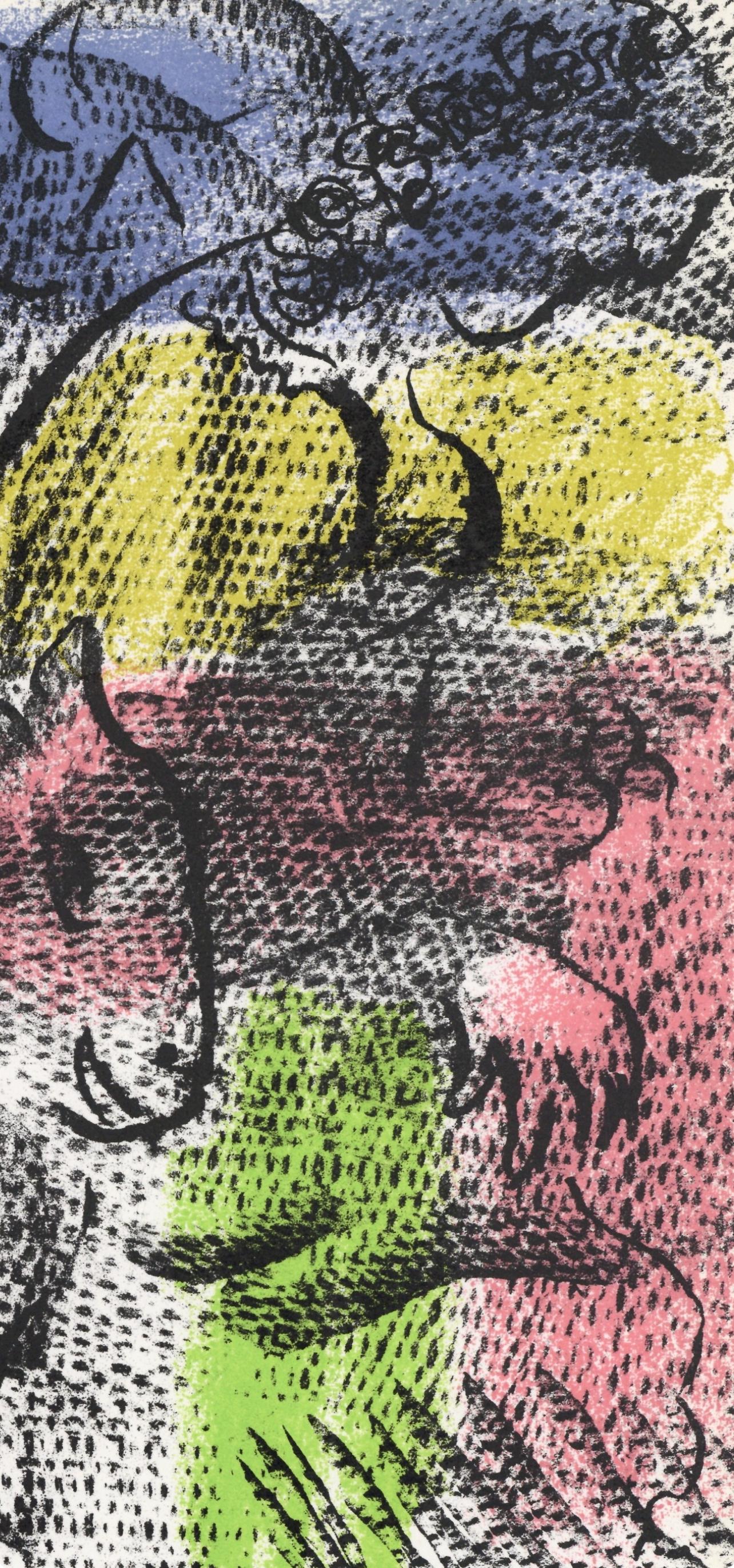 Chagall, Composition (Mourlot 608), XXe Siècle (après) - Moderne Print par Marc Chagall