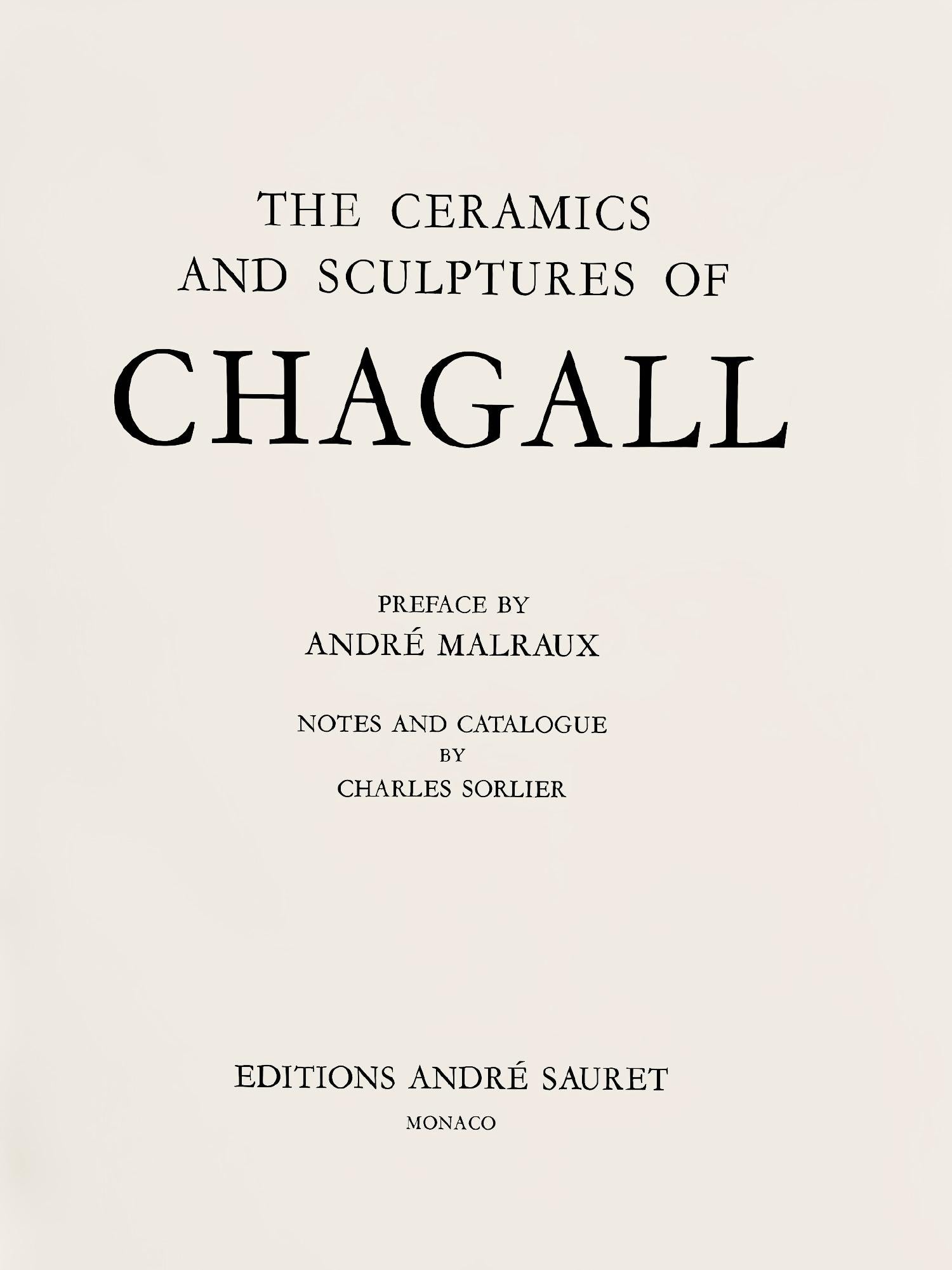 Chagall, Composition (Mourlot 646), Ceramics and Sculptures of Chagall (after) For Sale 3