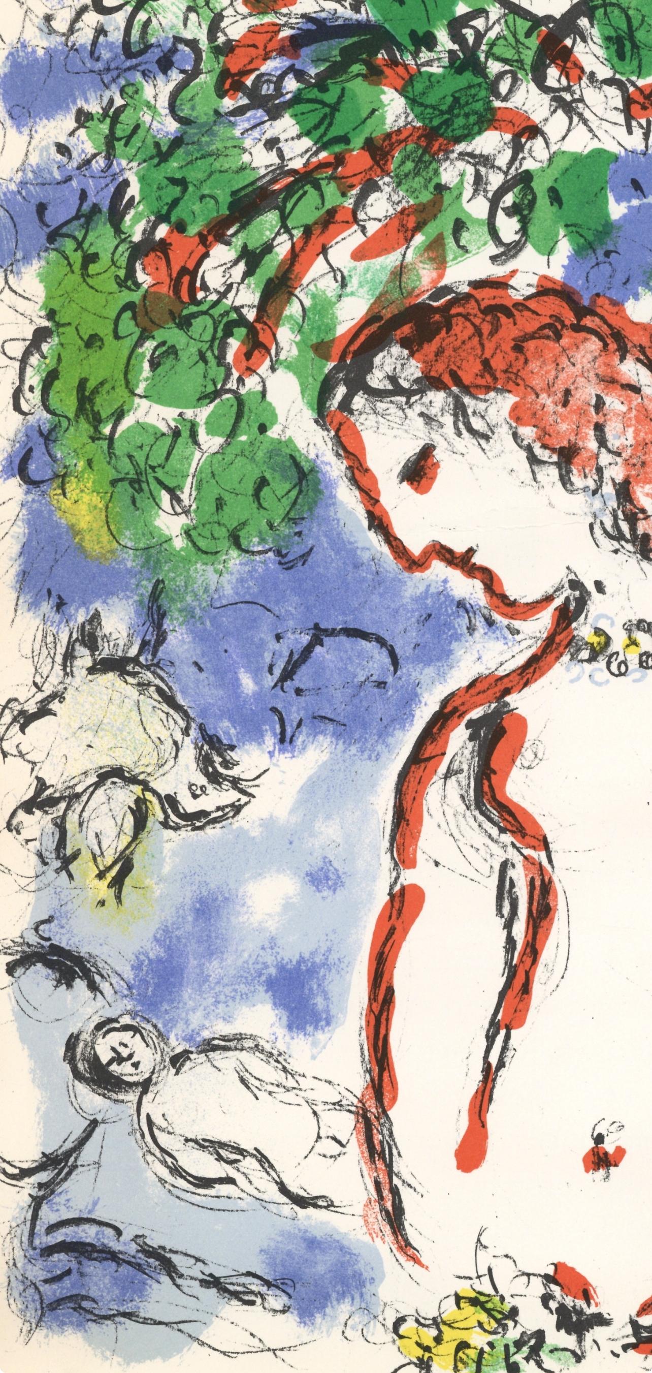 Chagall, Composition (Mourlot 650), Derrière le Miroir (after) - Expressionist Print by Marc Chagall