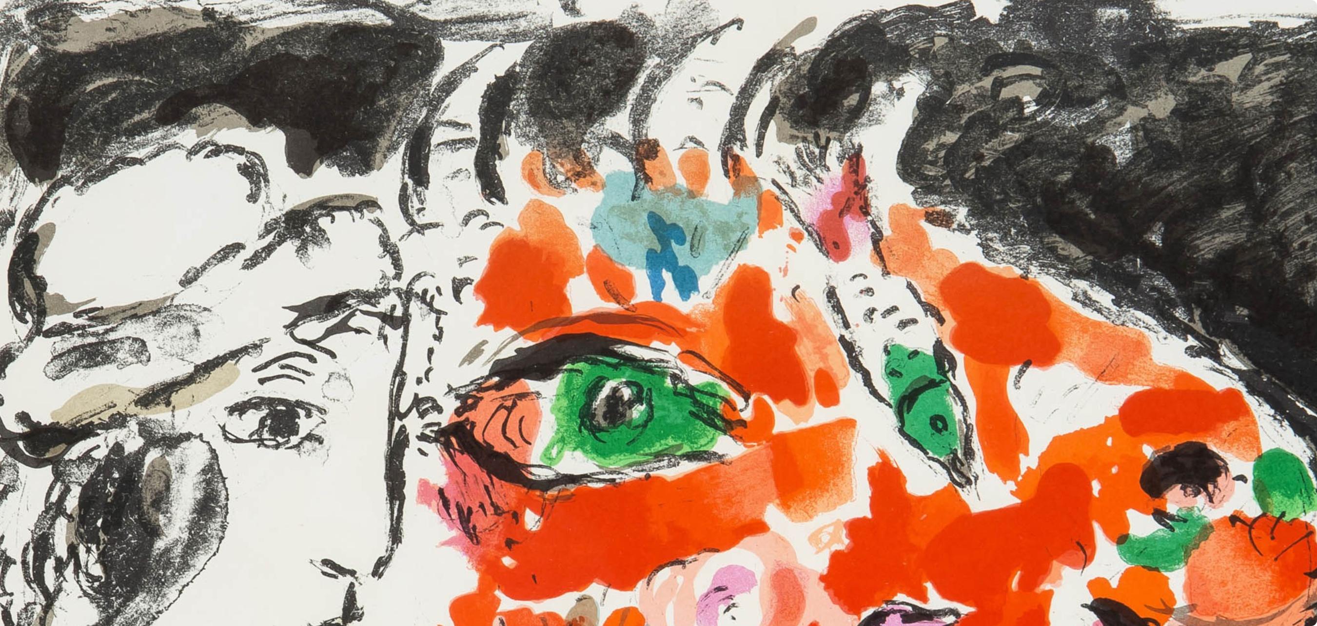 Chagall, Composition (Mourlot 651), Derrière le Miroir (after) - Expressionist Print by Marc Chagall