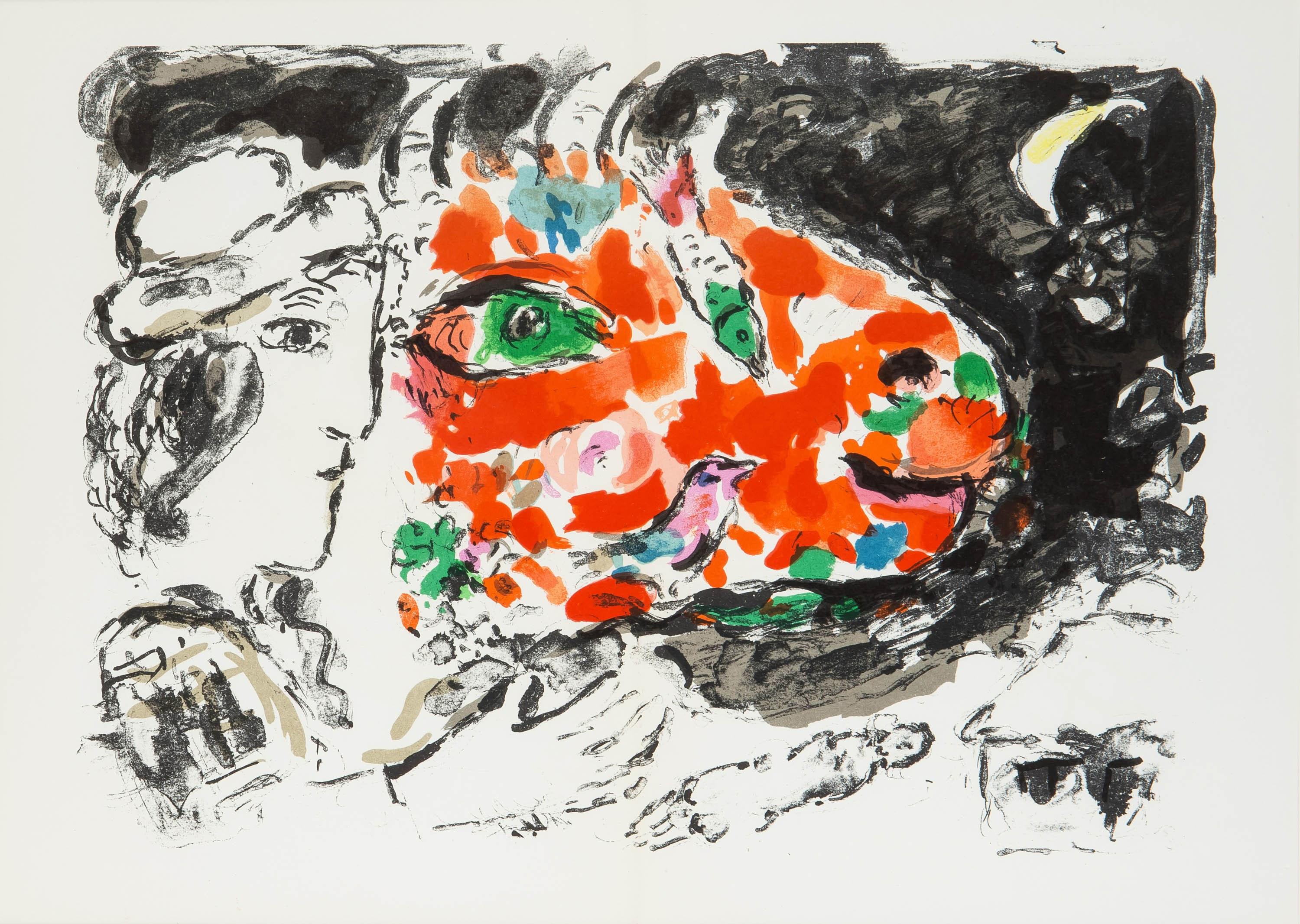 Chagall, Composition (Mourlot 651), Derrière le Miroir (after) For Sale 2