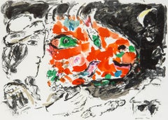 Chagall, Composición (Mourlot 651), Derrière le Miroir (después de)