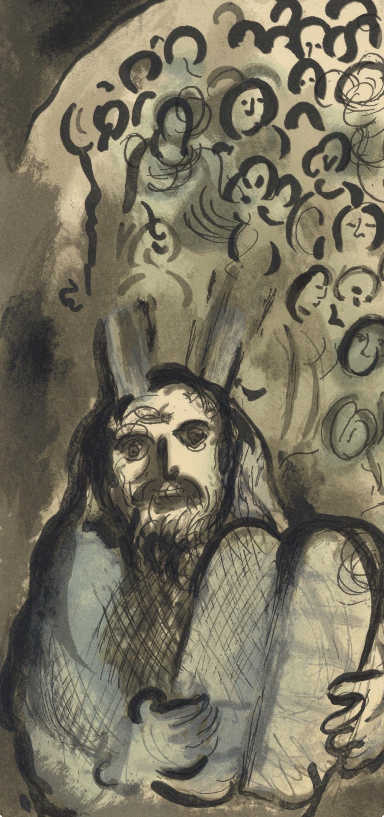 Chagall, Composition (Mourlot 689), Le Message Biblique Marc Chagall (after) For Sale 1