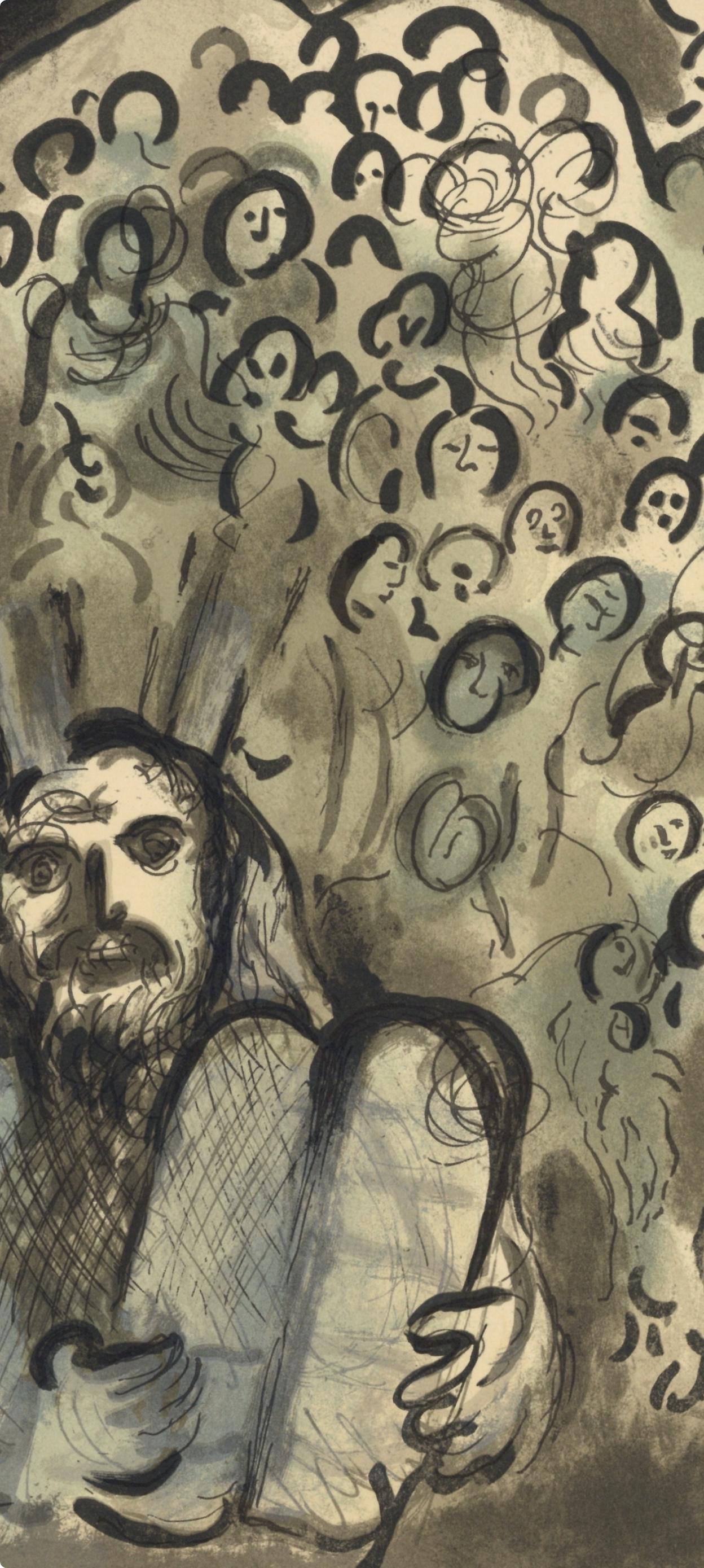 Chagall, Composition (Mourlot 689), Le Message Biblique Marc Chagall (after) For Sale 2