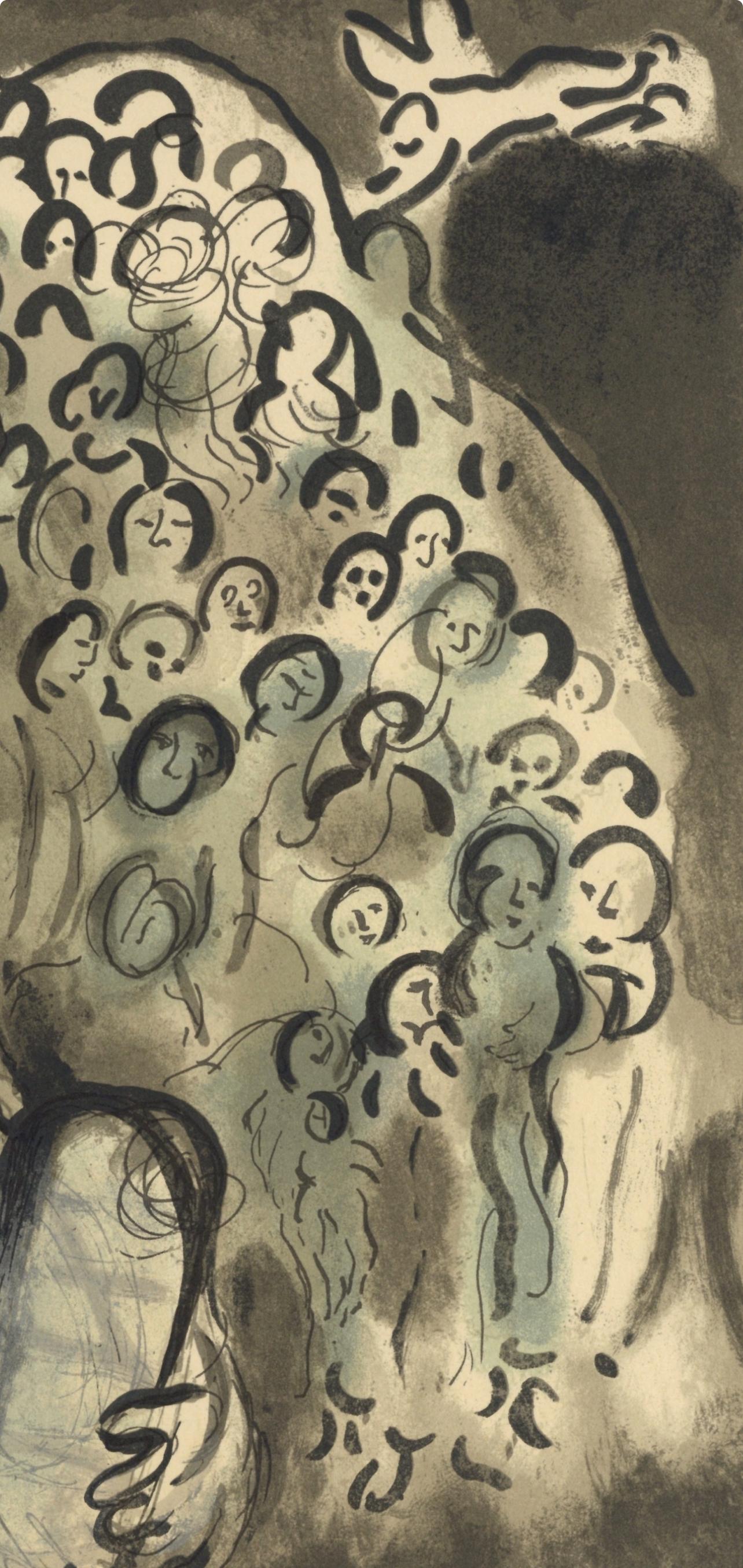 Chagall, Composition (Mourlot 689), Le Message Biblique Marc Chagall (after) For Sale 3