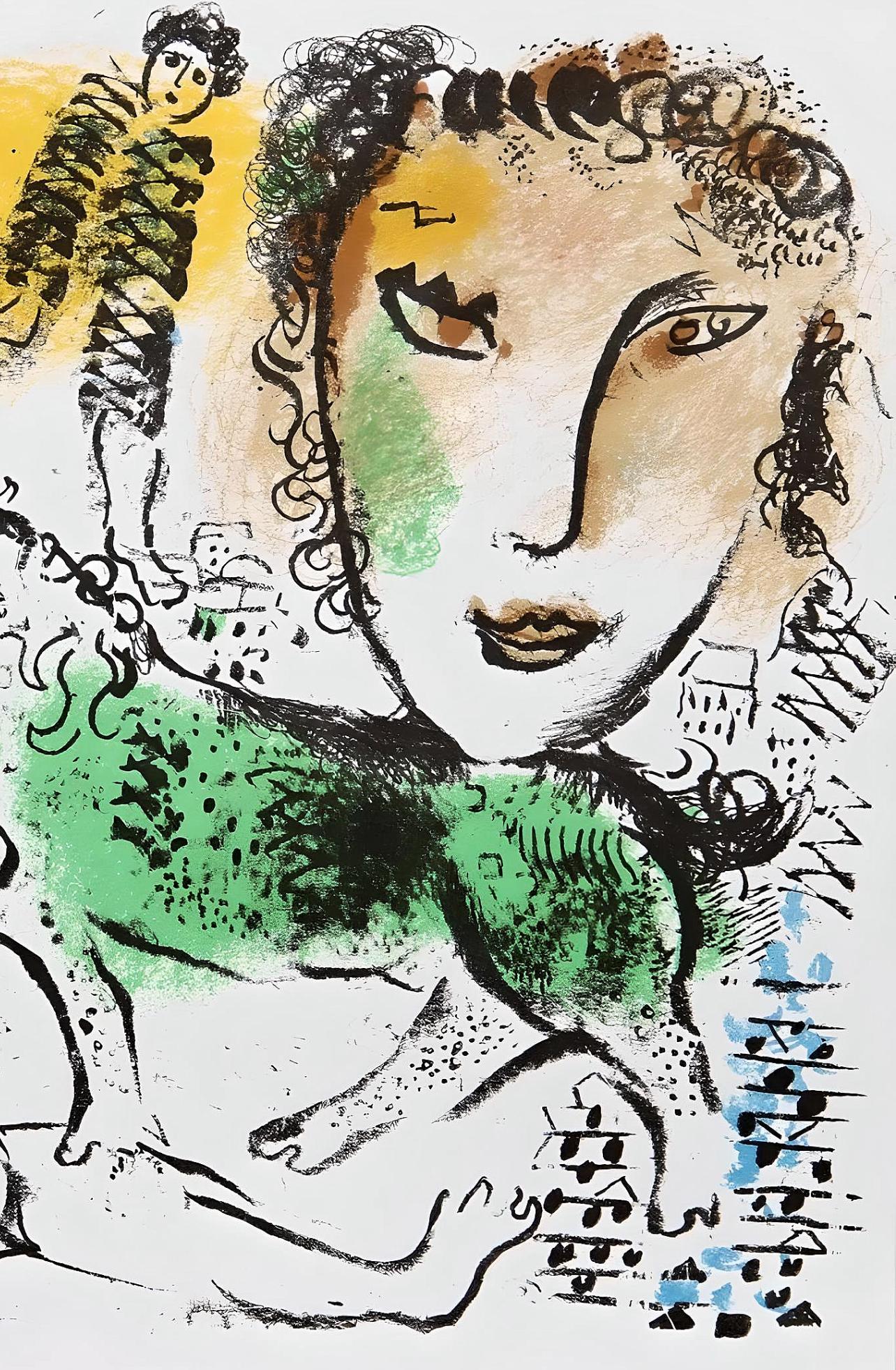 Chagall, Komposition (Mourlot 699; Cramer 93) (Nachdem) – Print von Marc Chagall