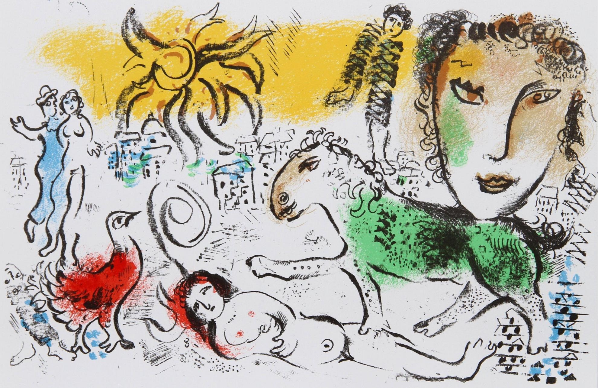 Chagall, Composición (Mourlot 699; Cramer 93), XXe Siècle (después)