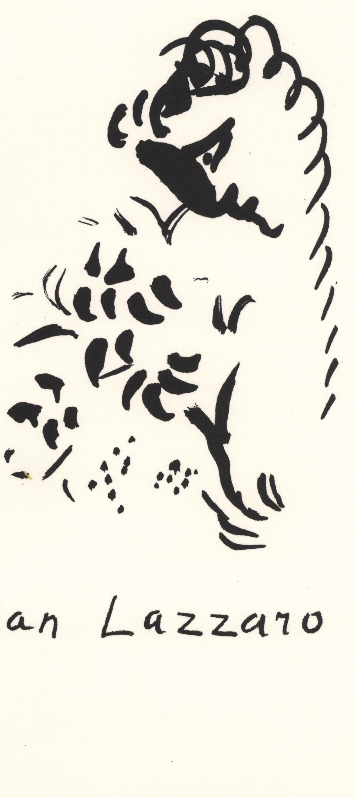 Chagall, Composition, San Lazzaro et ses Amis, XXe Siècle (after) - Print by Marc Chagall