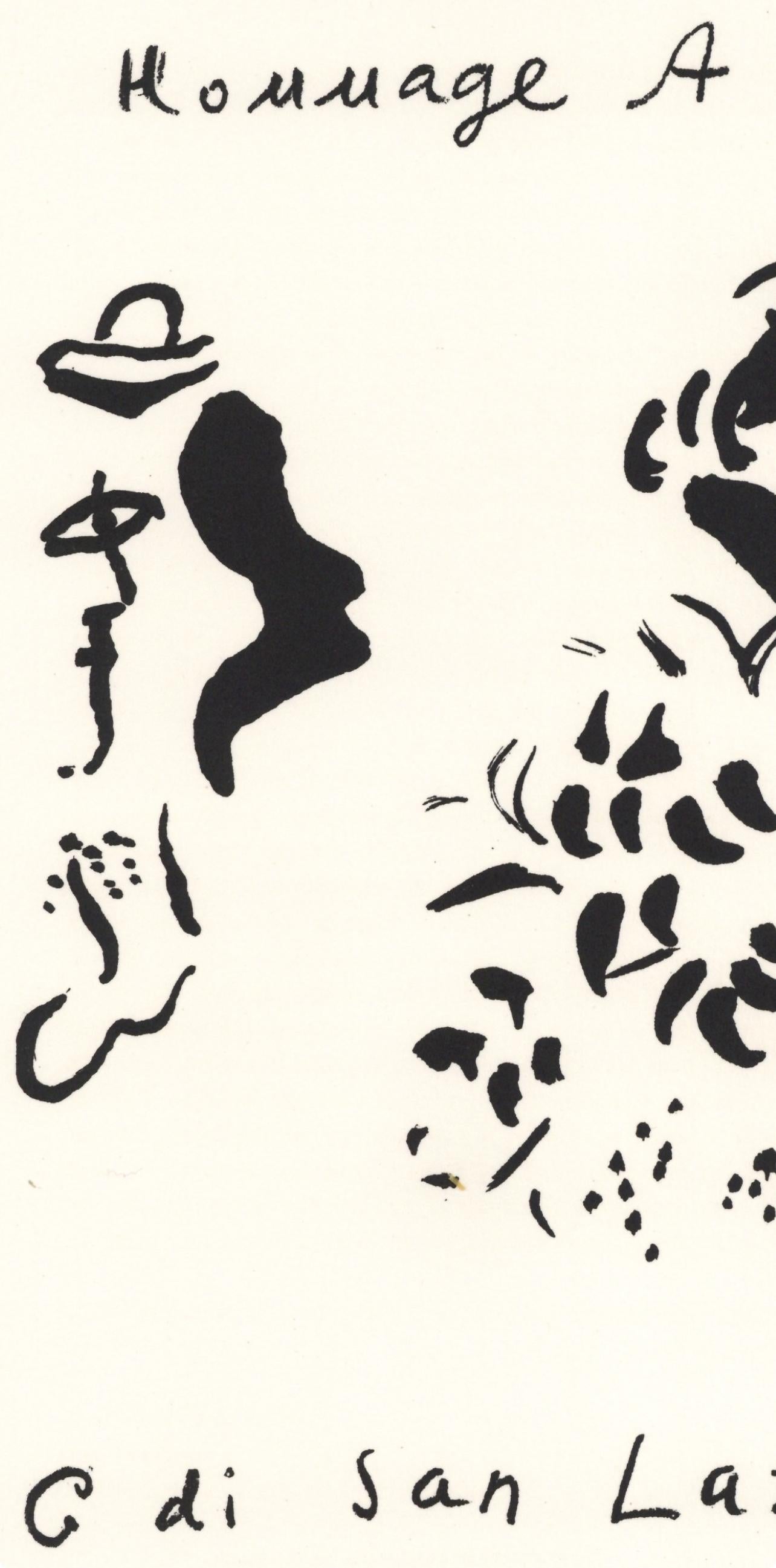 Chagall, Composition, San Lazzaro et ses Amis, XXe Siècle (after) - Modern Print by Marc Chagall