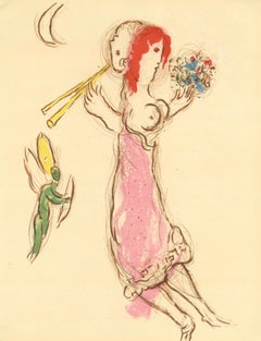 Chagall, Composition (Mourlot 227), XXe Siècle (after)
