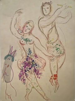 Chagall, Daphnis and Chloe (Mourlot 581) (after)