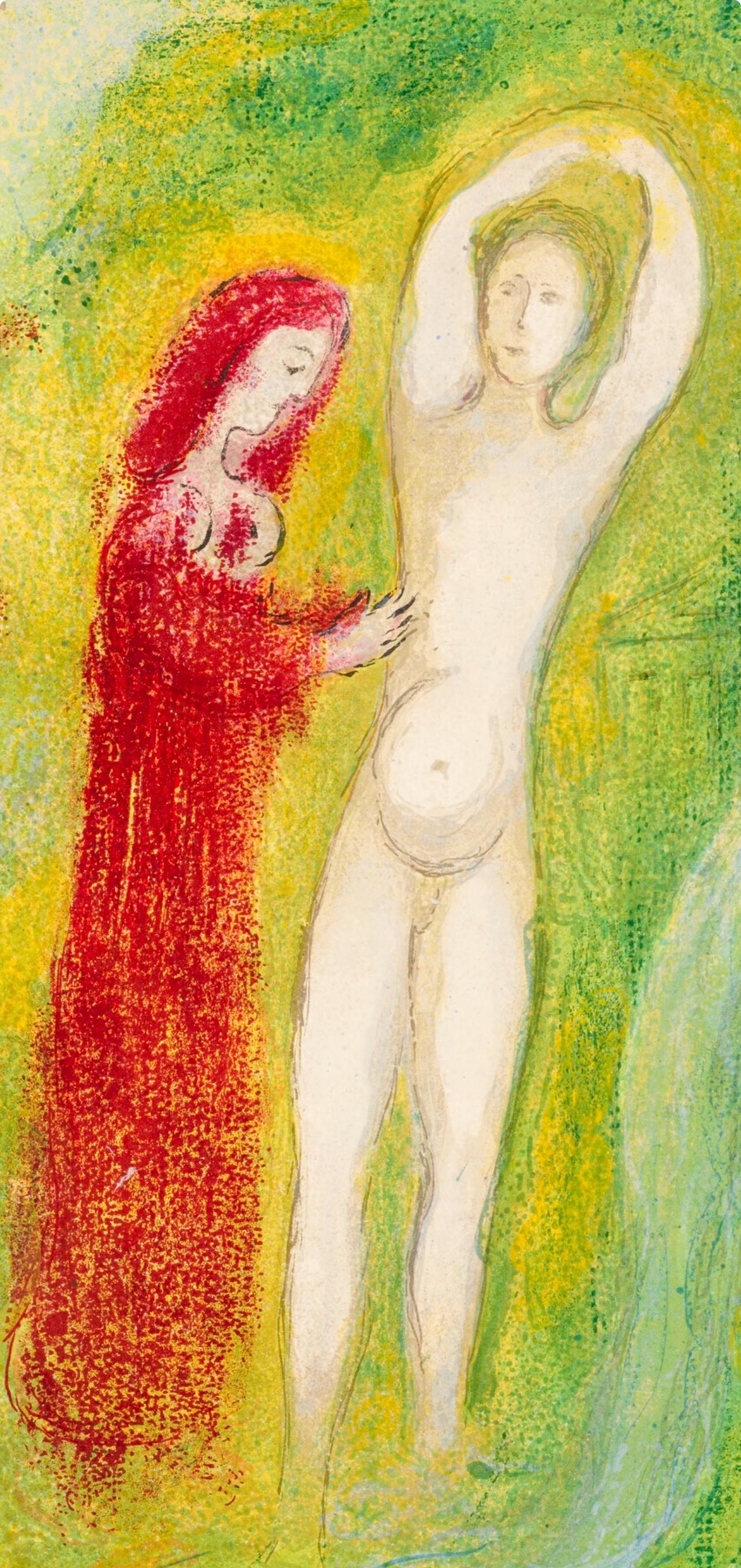 Chagall, Daphnis et Chloé au Bord de la Fontaine, Daphnis et Chloé (after) - Print by Marc Chagall