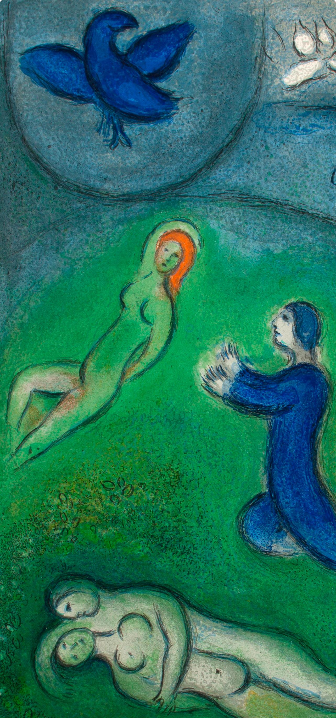 Chagall, Daphnis et Lycénion, Daphnis et Chloé (nach) – Print von Marc Chagall