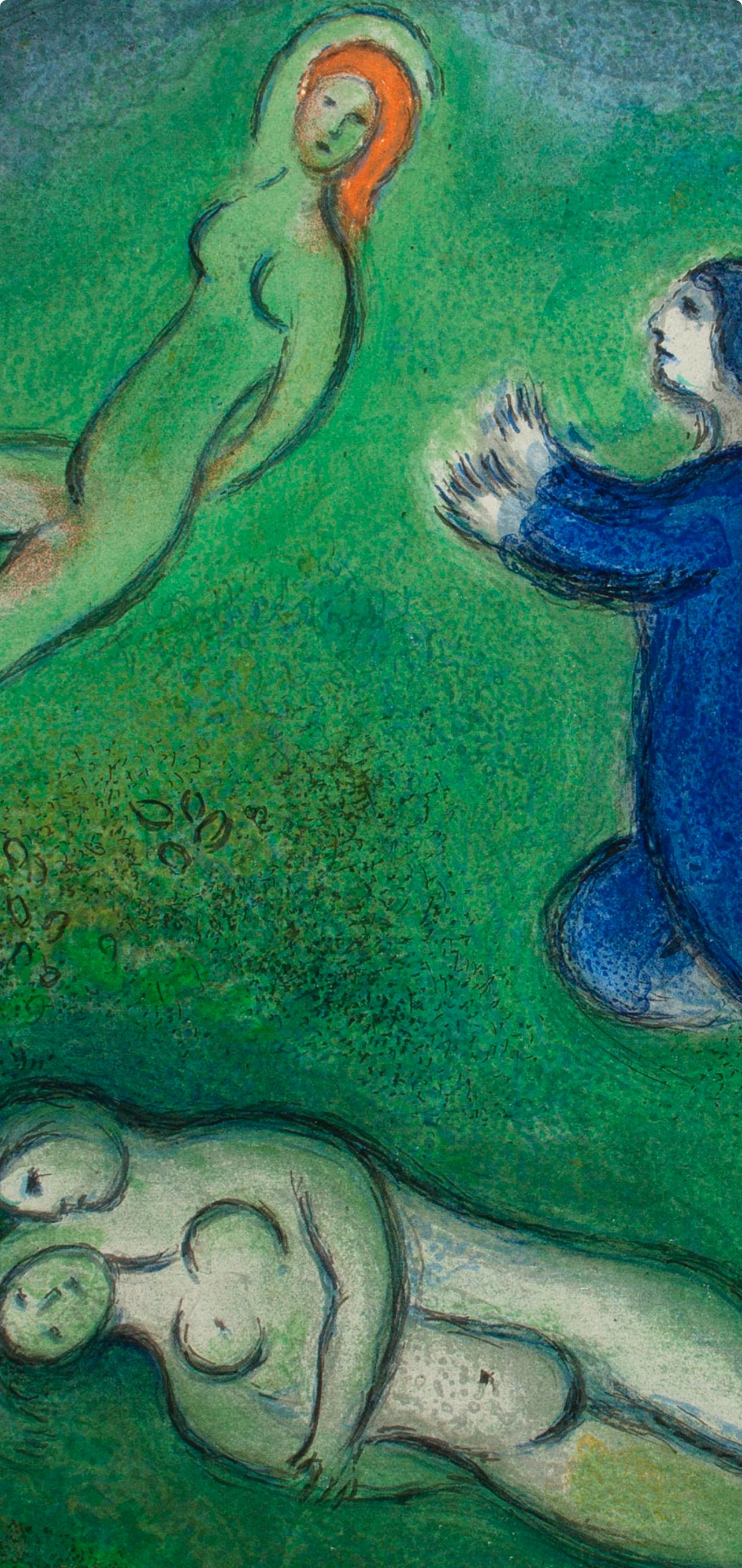 Chagall, Daphnis et Lycénion, Daphnis et Chloé (after) - Print de Marc Chagall