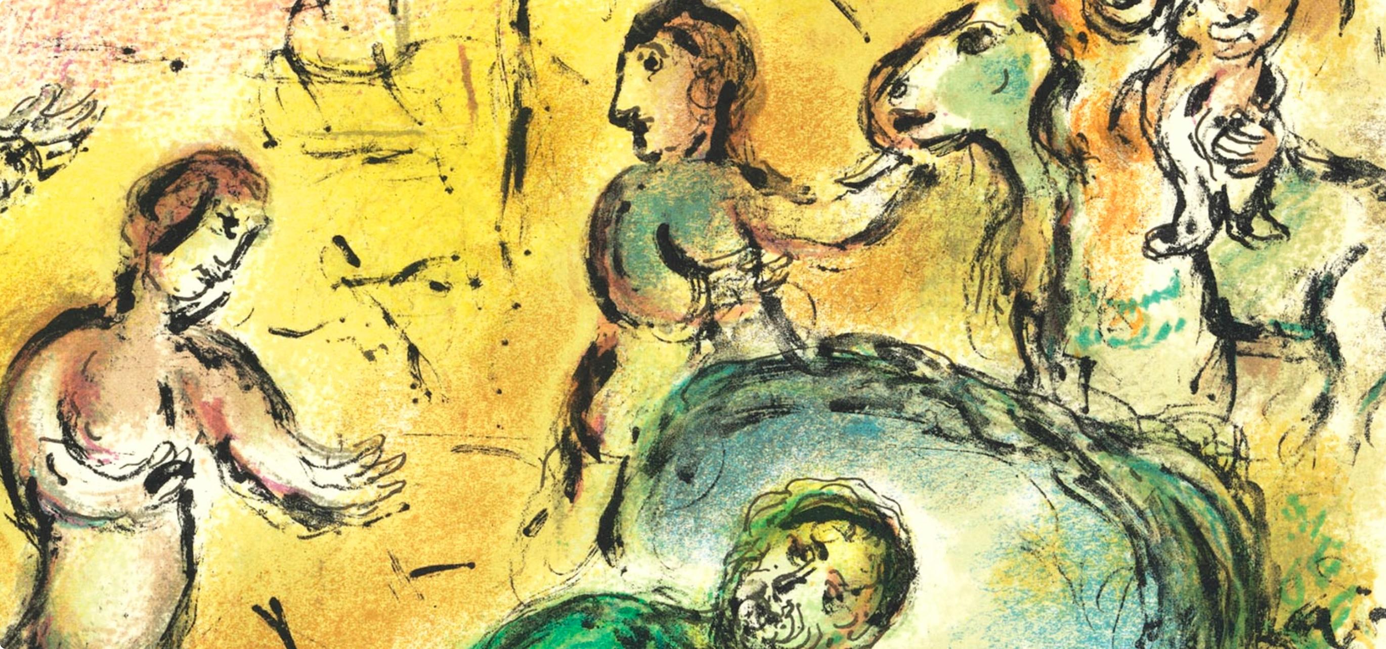 Marc Chagall, Das Bett des Odysseus, from Homer, Die Odyssee (after) For Sale 2