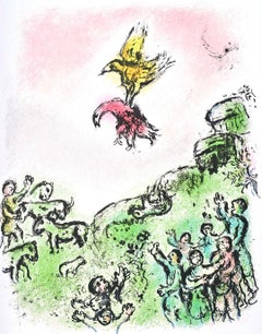 Marc Chagall, Das Vorzeichen, Der Habicht und Taube, Homer, Die Odyssee (after)
