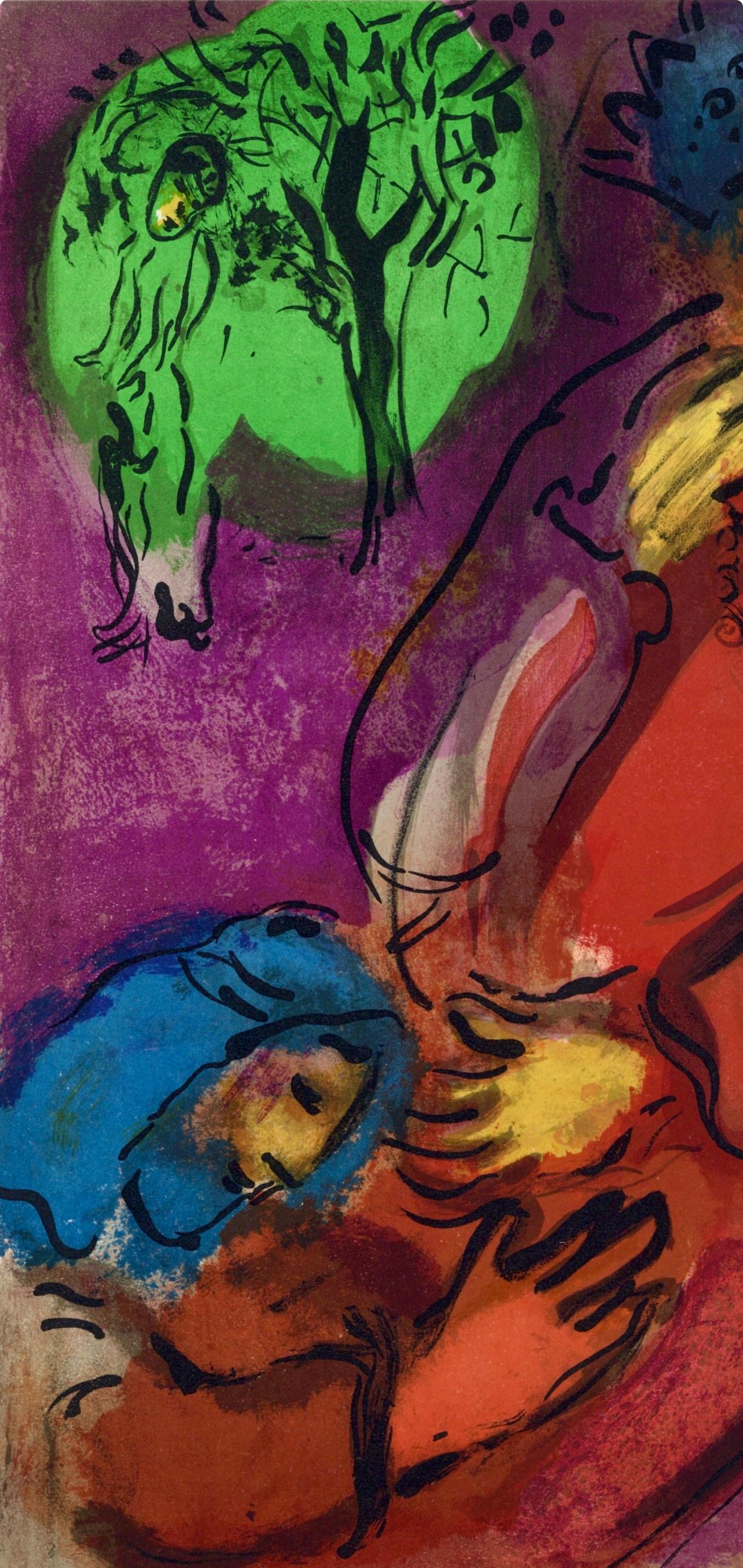 Chagall, David and Absalom (Mourlot 117-46; Cramer 25) (after) - Expressionist Print by Marc Chagall