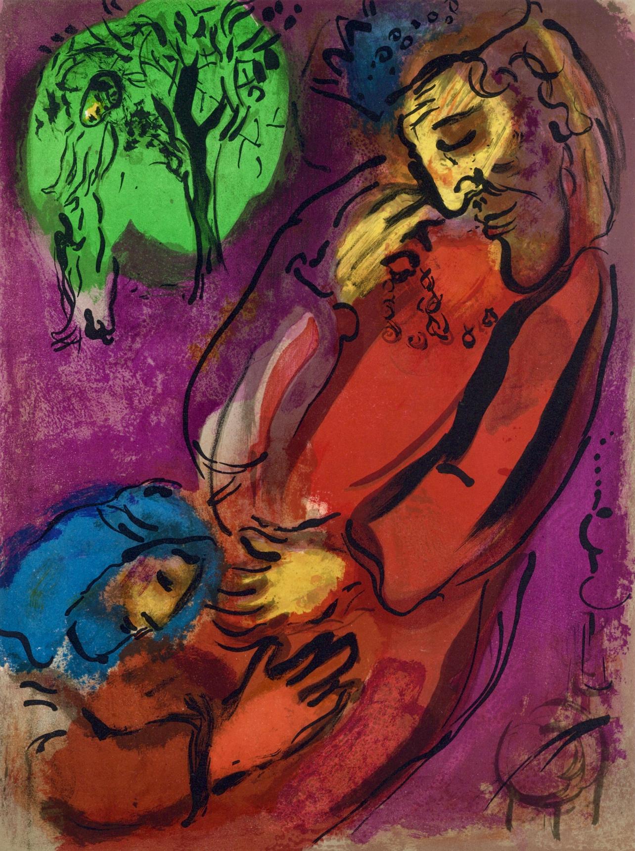 Marc Chagall Figurative Print - Chagall, David and Absalom (Mourlot 117-46; Cramer 25) (after)