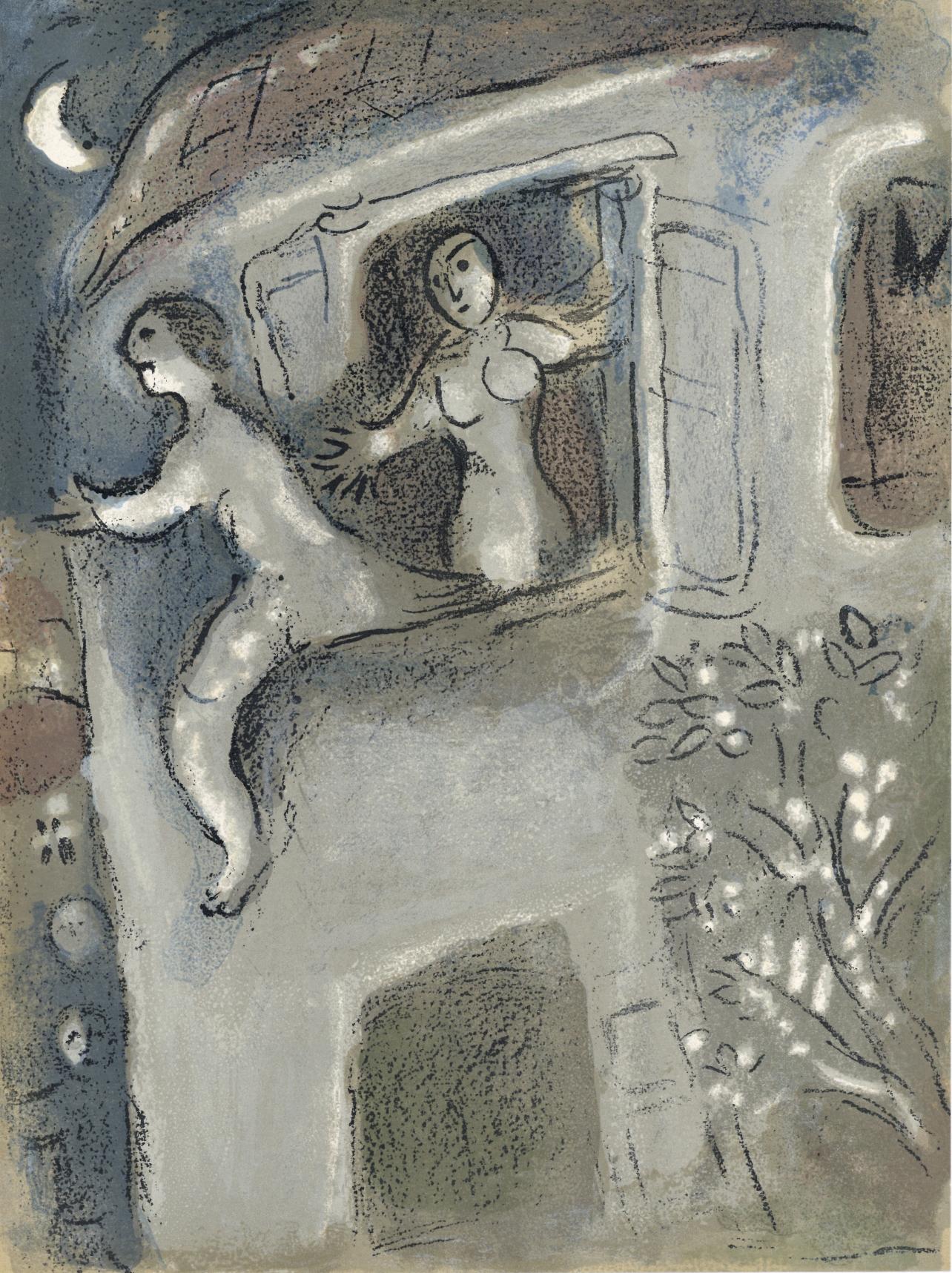 Marc Chagall Landscape Print - Chagall, David (Mourlot 250; Cramer 42), Verve: Revue Artistique (after)