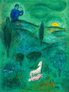 Chagall, Découverte de Daphnis par Lamon, Daphnis et Chloé (after)