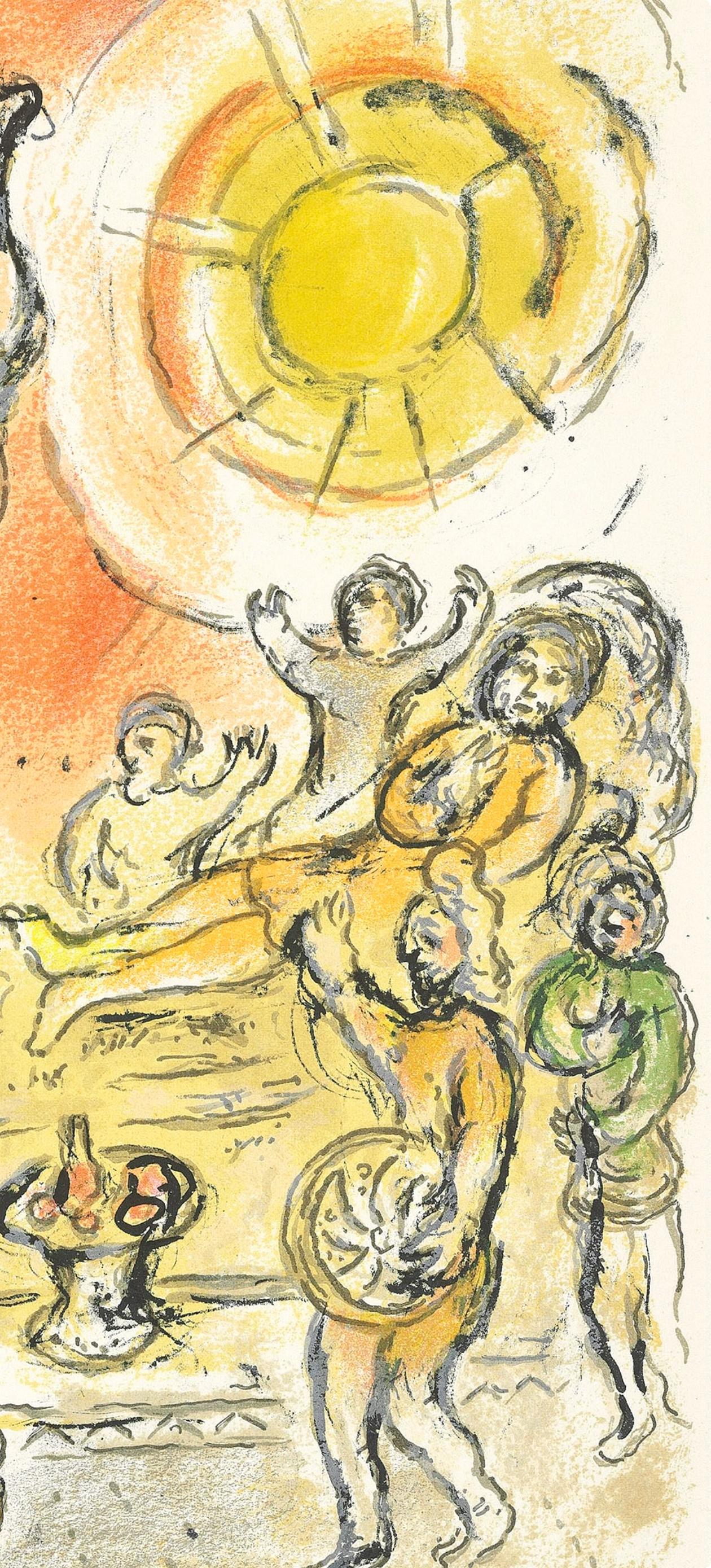 Chagall, Der Bogen des Odysseus, Homer, Die Odyssee (after) - Expressionniste Print par Marc Chagall