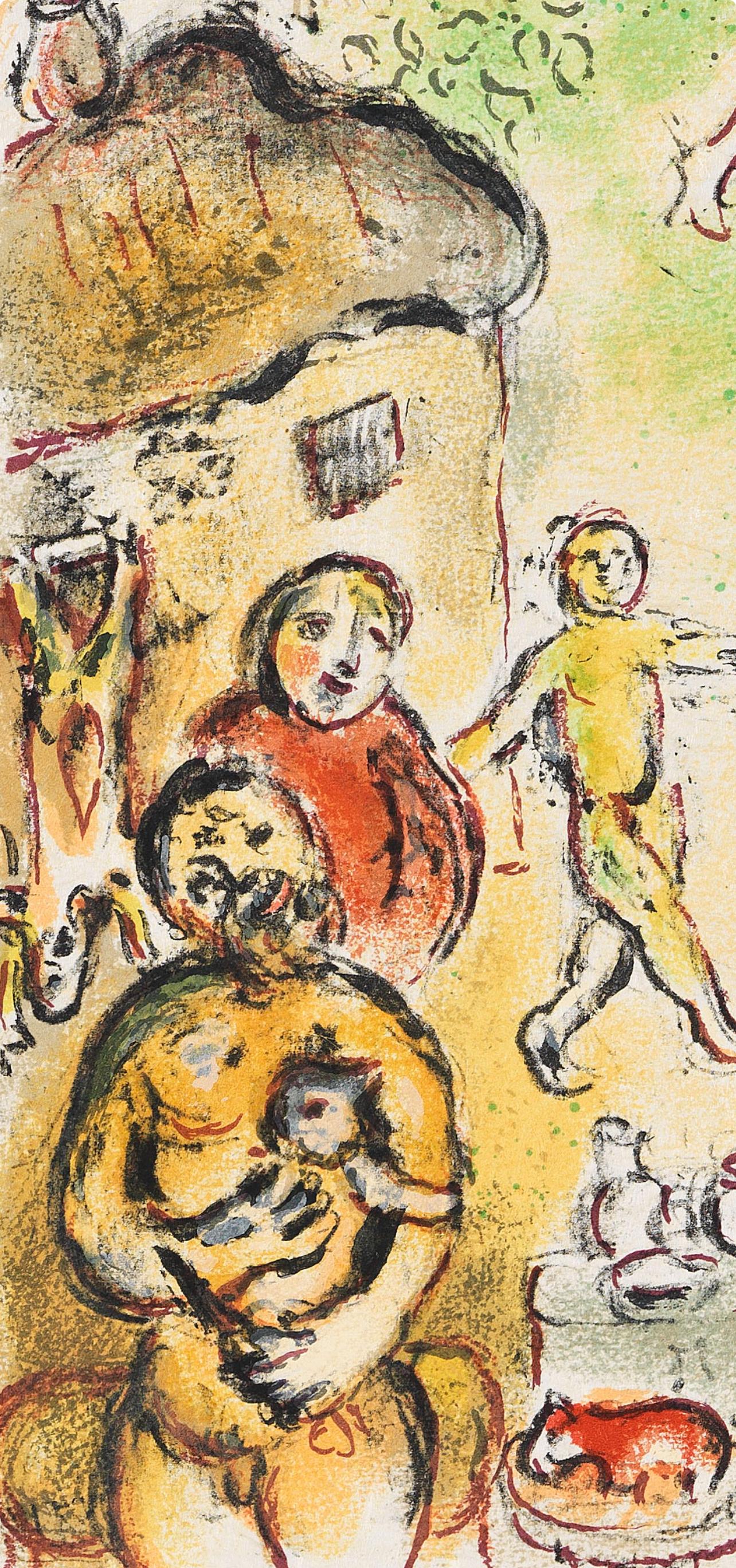 Chagall, Die Insel des Aiolos, Homer, Die Odyssee (after) - Print de Marc Chagall
