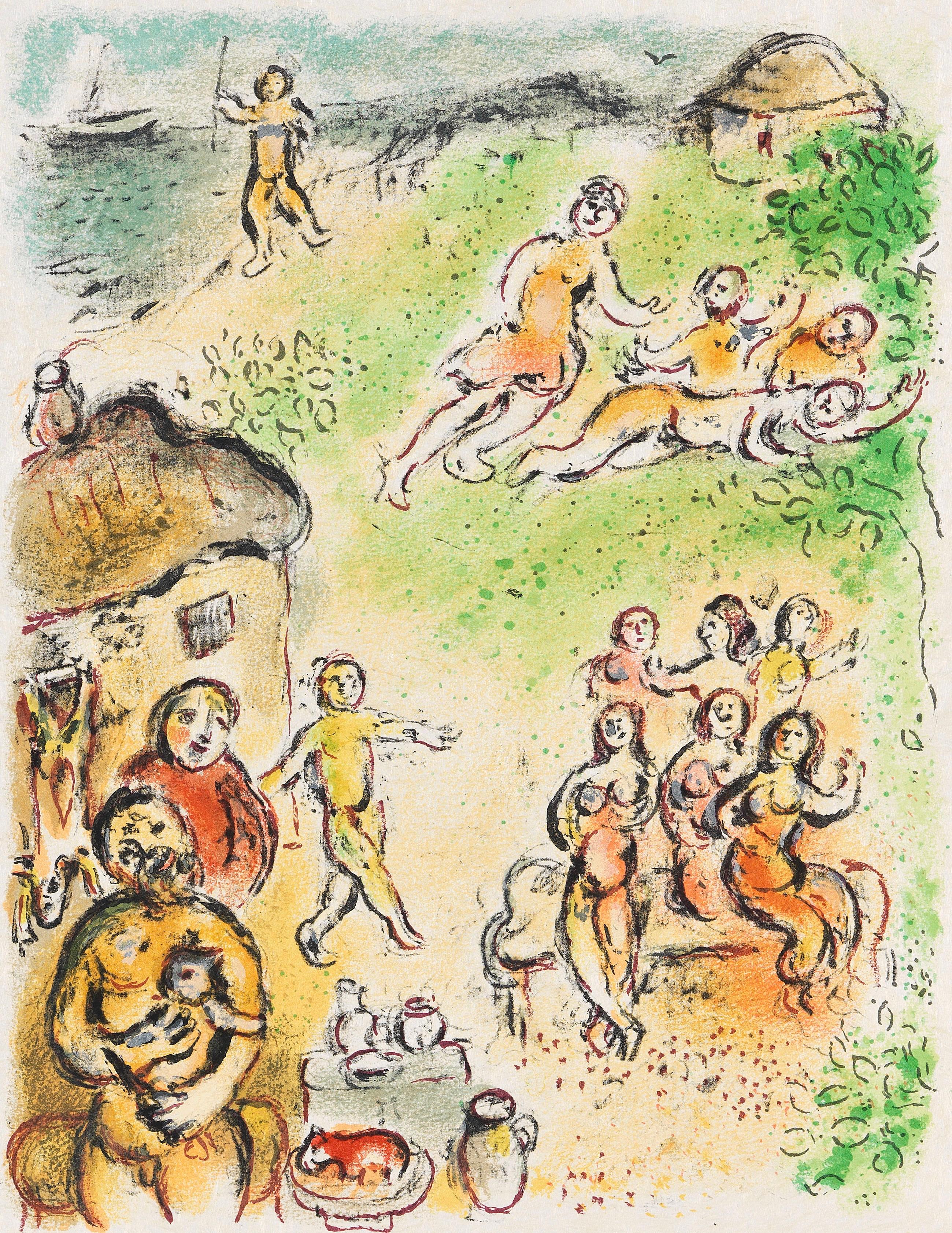 Chagall, Die Insel des Aiolos, Homer, Die Odyssee (after)