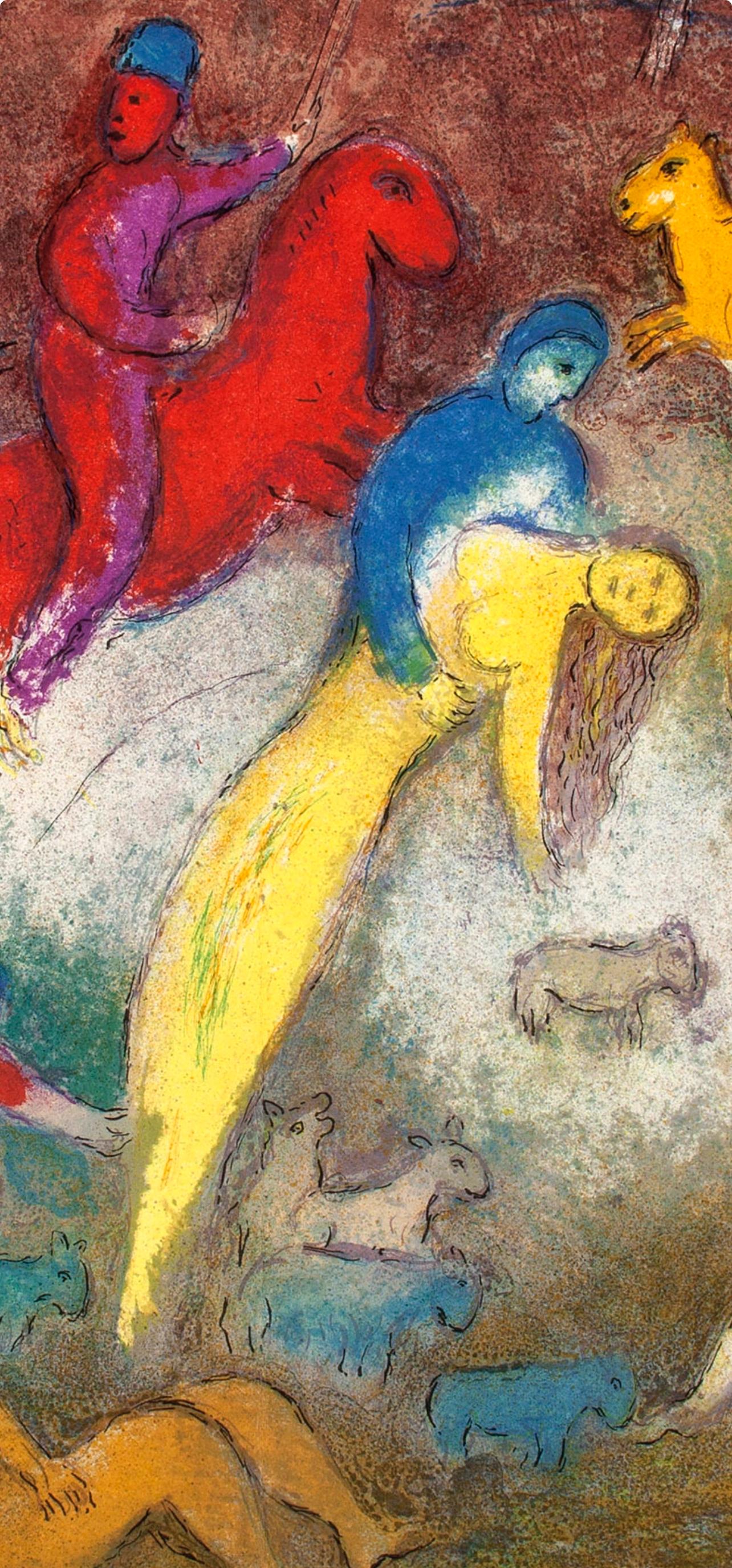 Chagall, Enlèvement de Chloé, Daphnis et Chloé (after) - Print de Marc Chagall