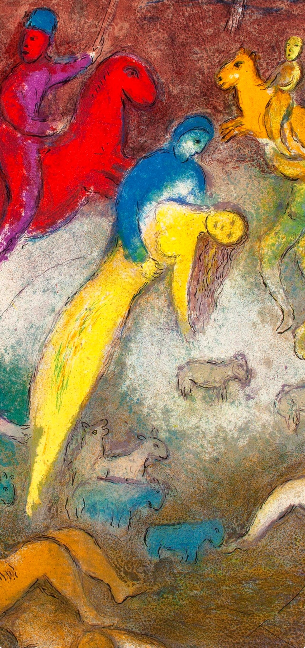Chagall, Enlèvement de Chloé, Daphnis et Chloé, Daphnis et Chloé (after) - Print by Marc Chagall