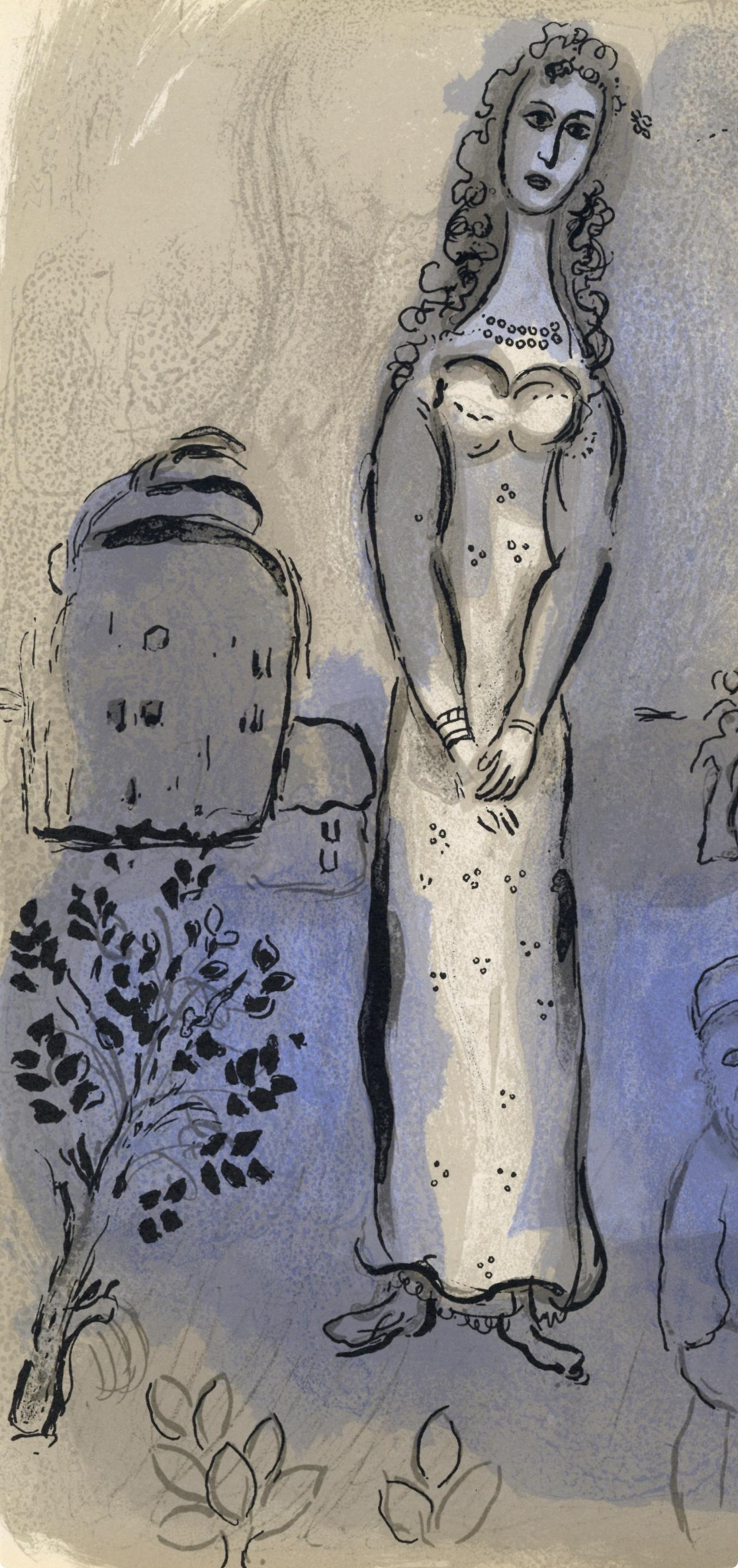 Chagall, Esther (Mourlot 252; Cramer 42), Verve: Revue Artistique (nach) – Print von Marc Chagall