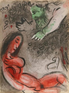 Chagall, Eva zieht den Unmut Gottes auf sich (Mourlot 230-277; Cramer 42) (nach)