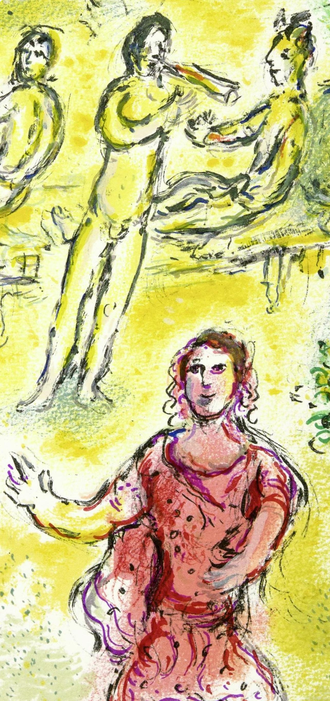 Chagall, Festessen bei Menelaus, Homer, Die Odyssee (after) - Print de Marc Chagall