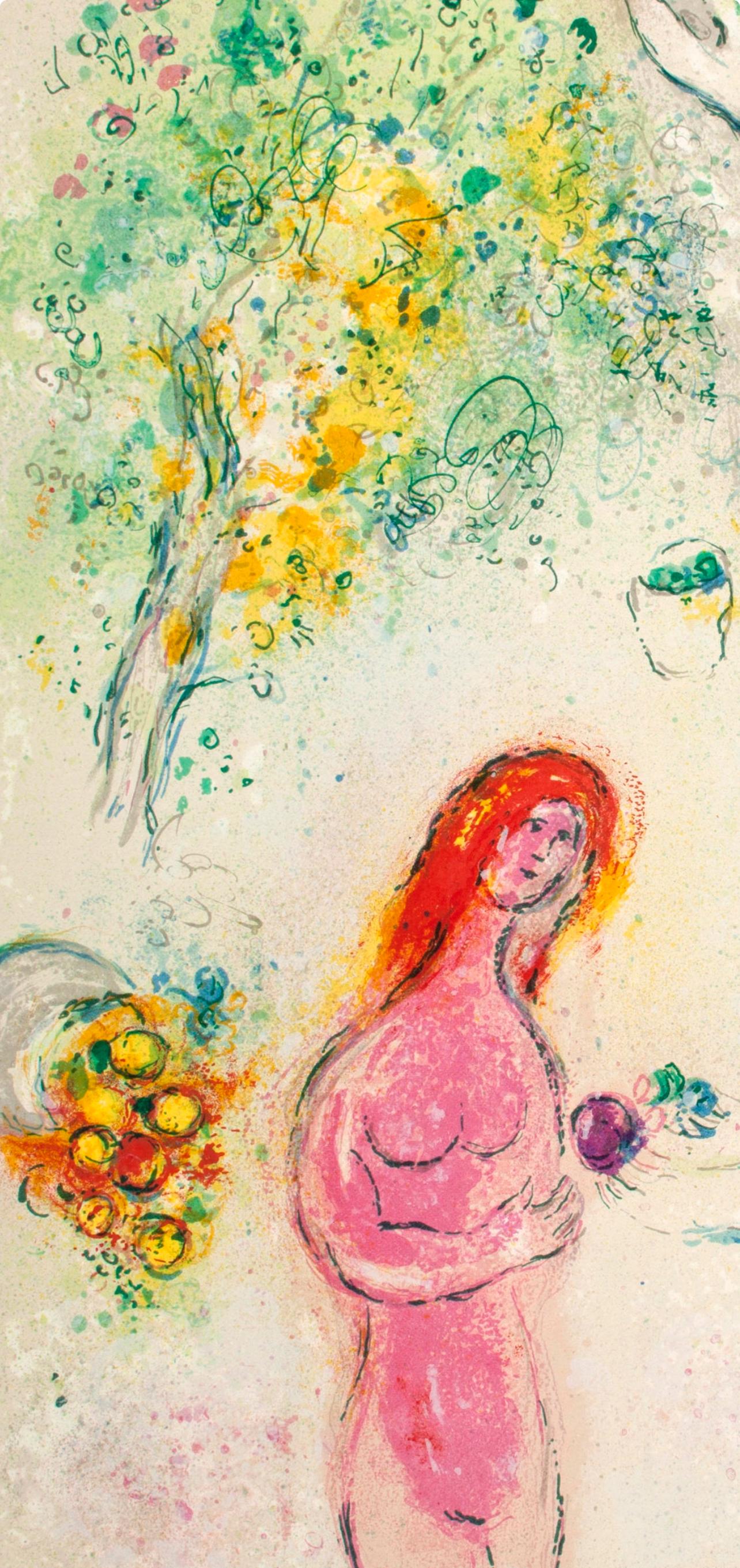 Chagall, Frontispice, Daphnis et Chloé (after) - Expressionniste Print par Marc Chagall