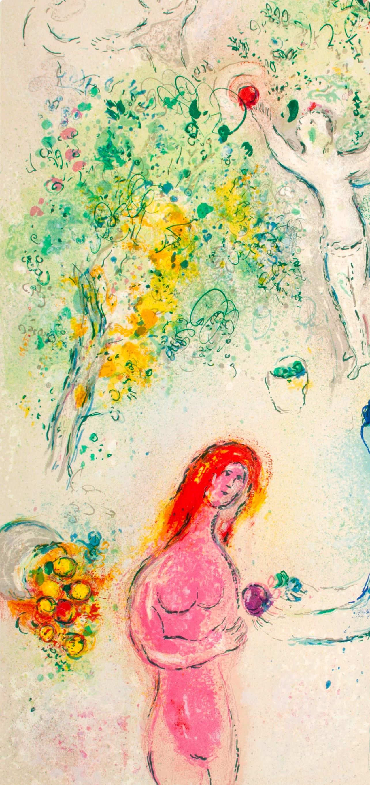 Chagall, Frontispiece, Daphnis et Chloé (after) - Expressionist Print by Marc Chagall