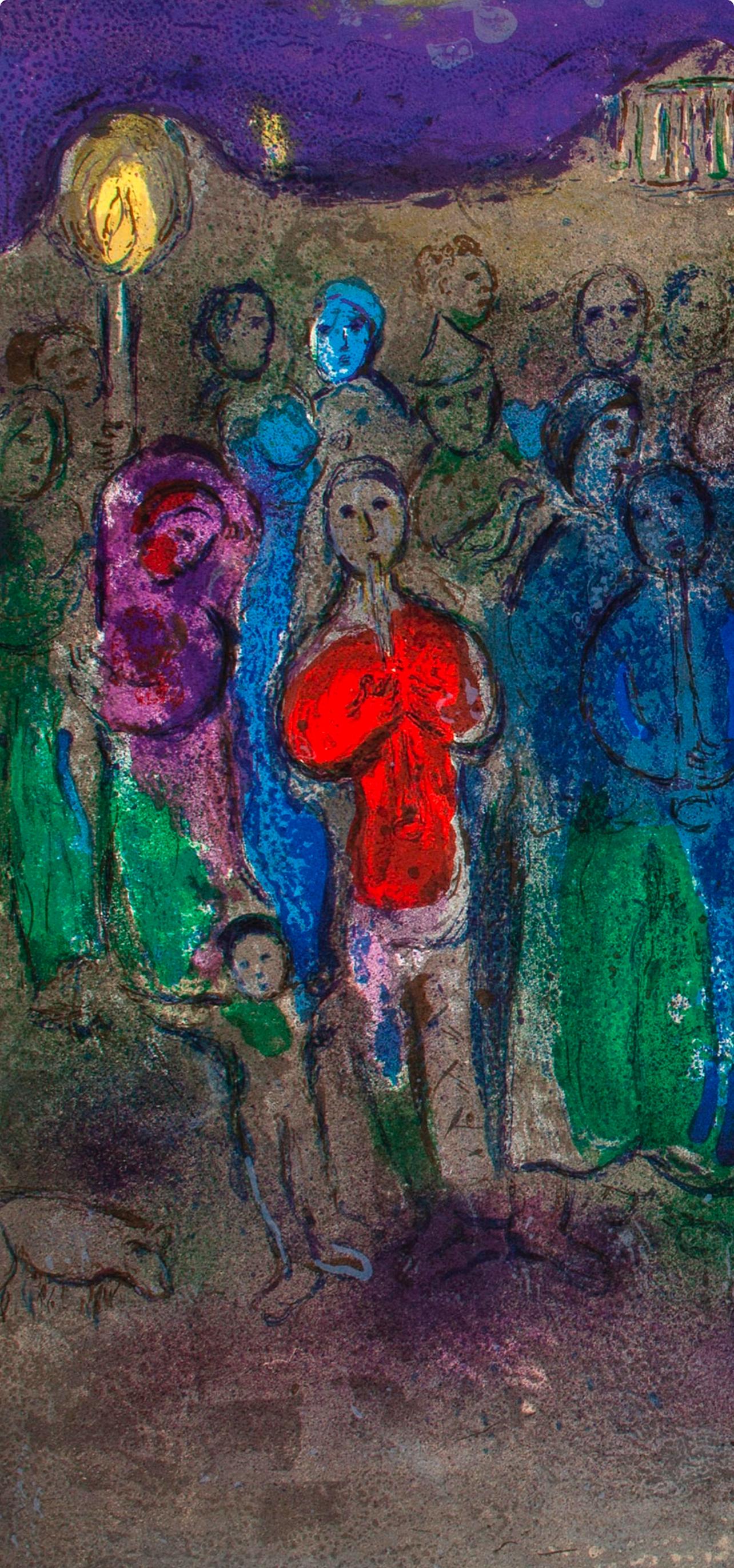 Chagall, Hyménée, Daphnis et Chloé, Daphnis et Chloé (dopo) - Print di Marc Chagall