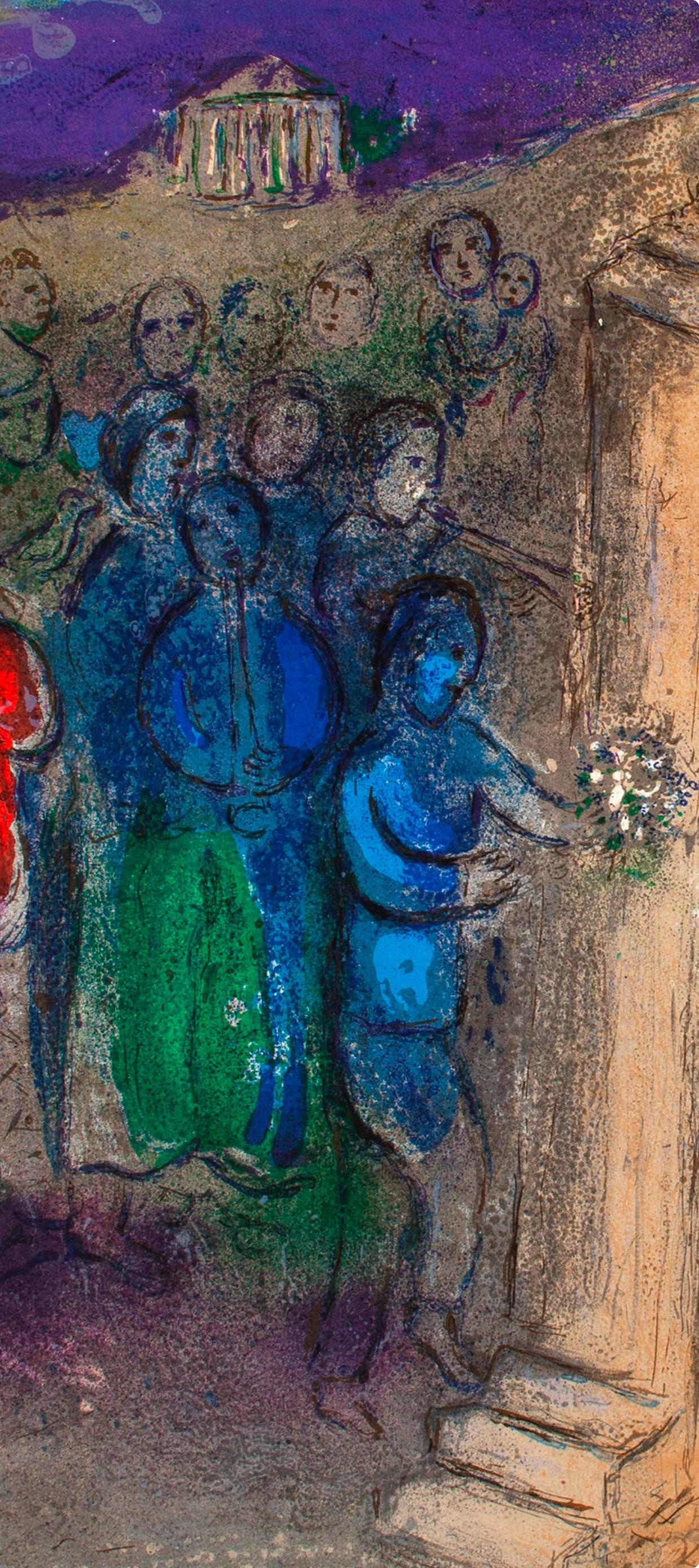 Chagall, Hyménée, Daphnis et Chloé, Daphnis et Chloé (dopo) - Print Espressionista di Marc Chagall