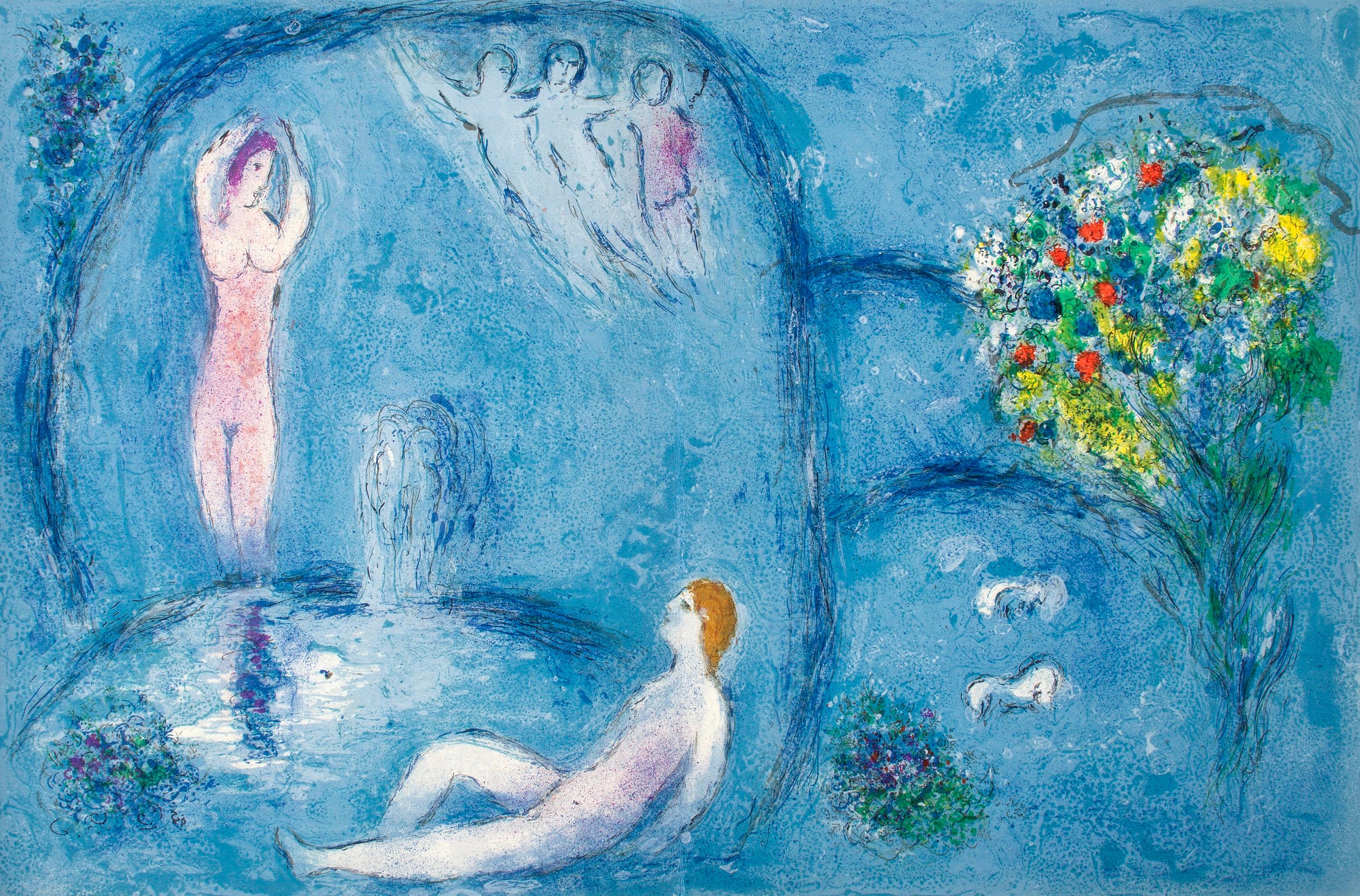 Chagall, La Caverne des Nymphes, Daphnis et Chloé (después de)