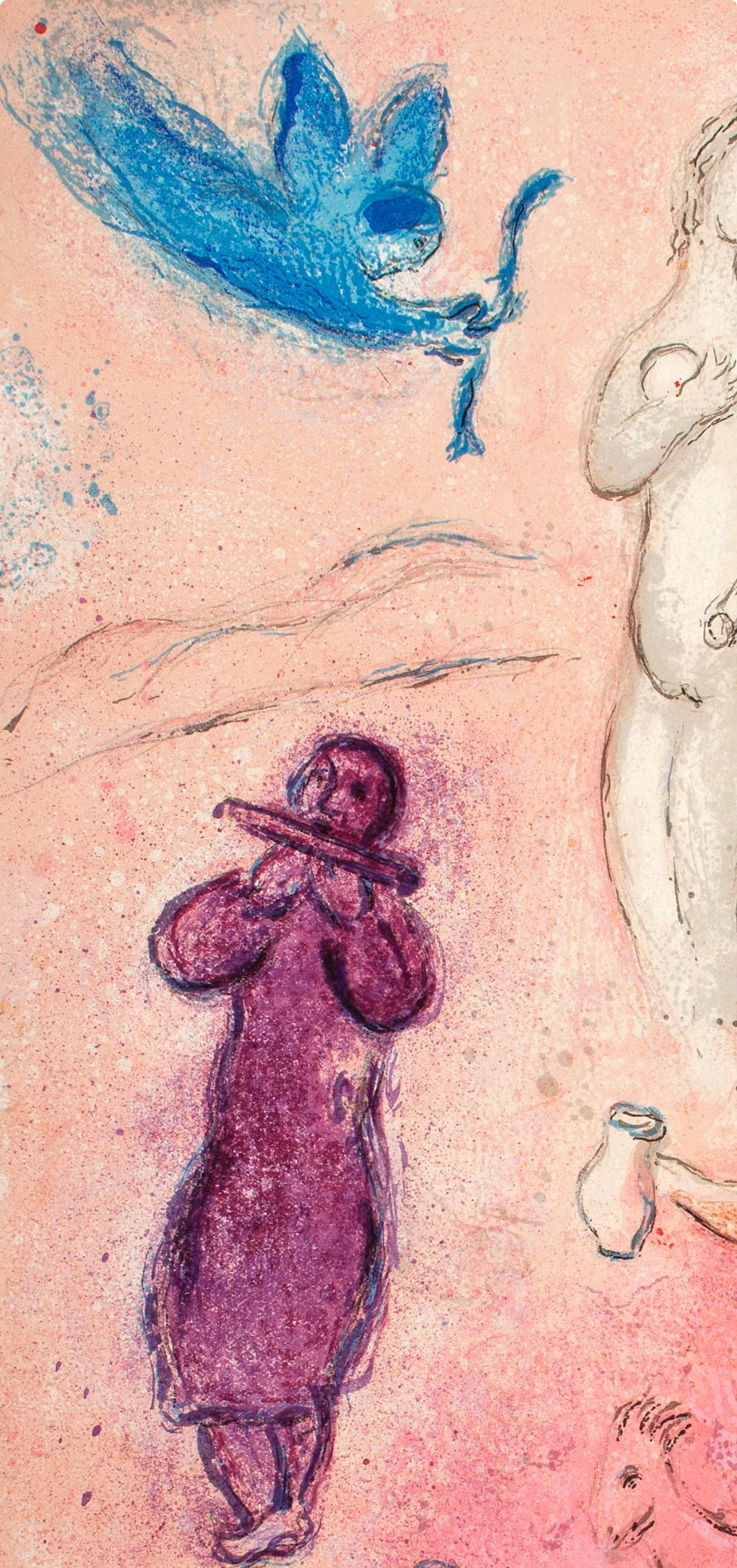 Chagall, La fable de syringe, Daphnis et Chloé (after) - Print Espressionista di Marc Chagall