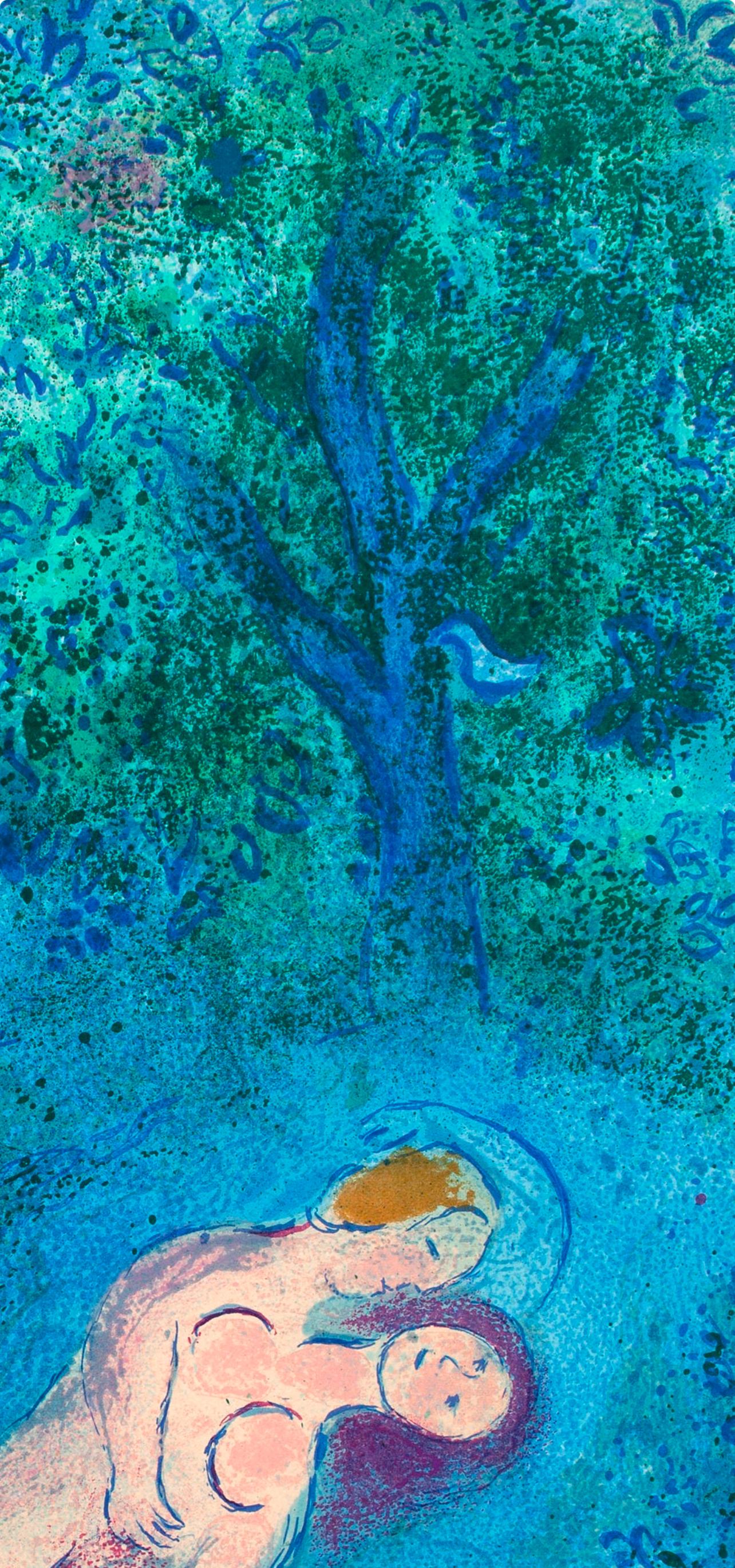 Chagall, La leçon de Philétas, Daphnis et Chloé (después) - Print de Marc Chagall