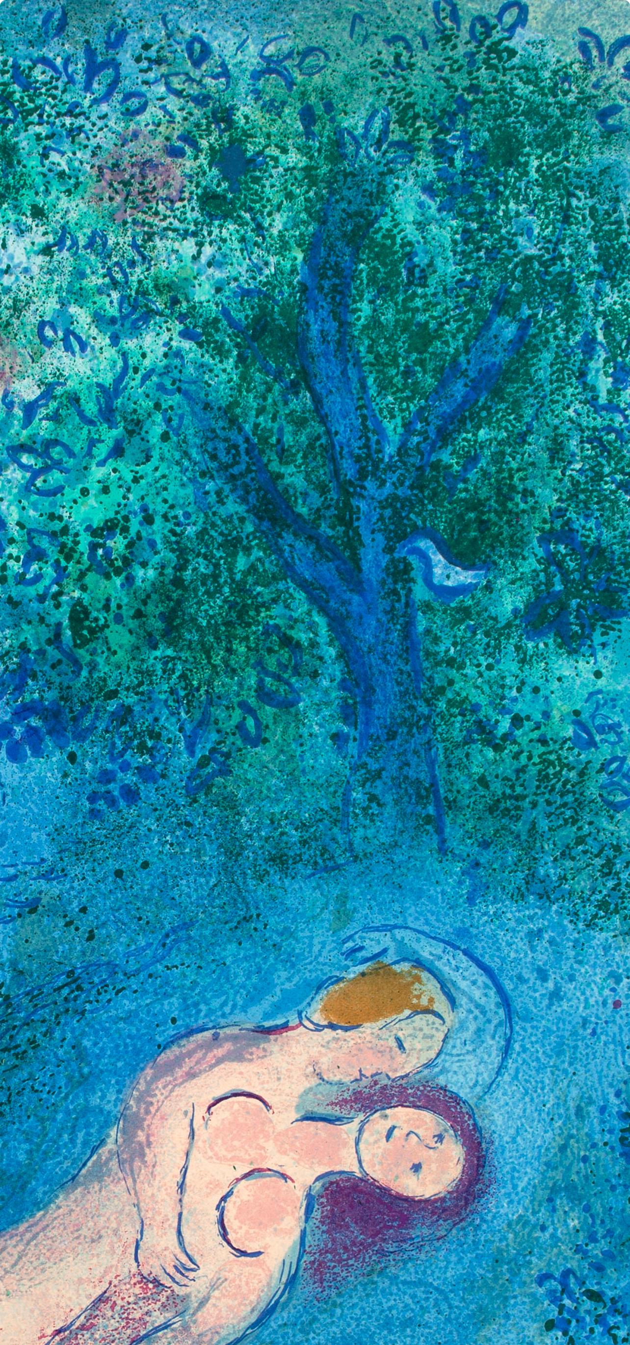 Chagall, La leçon de Philétas, Daphnis et Chloé (after) - Print de Marc Chagall