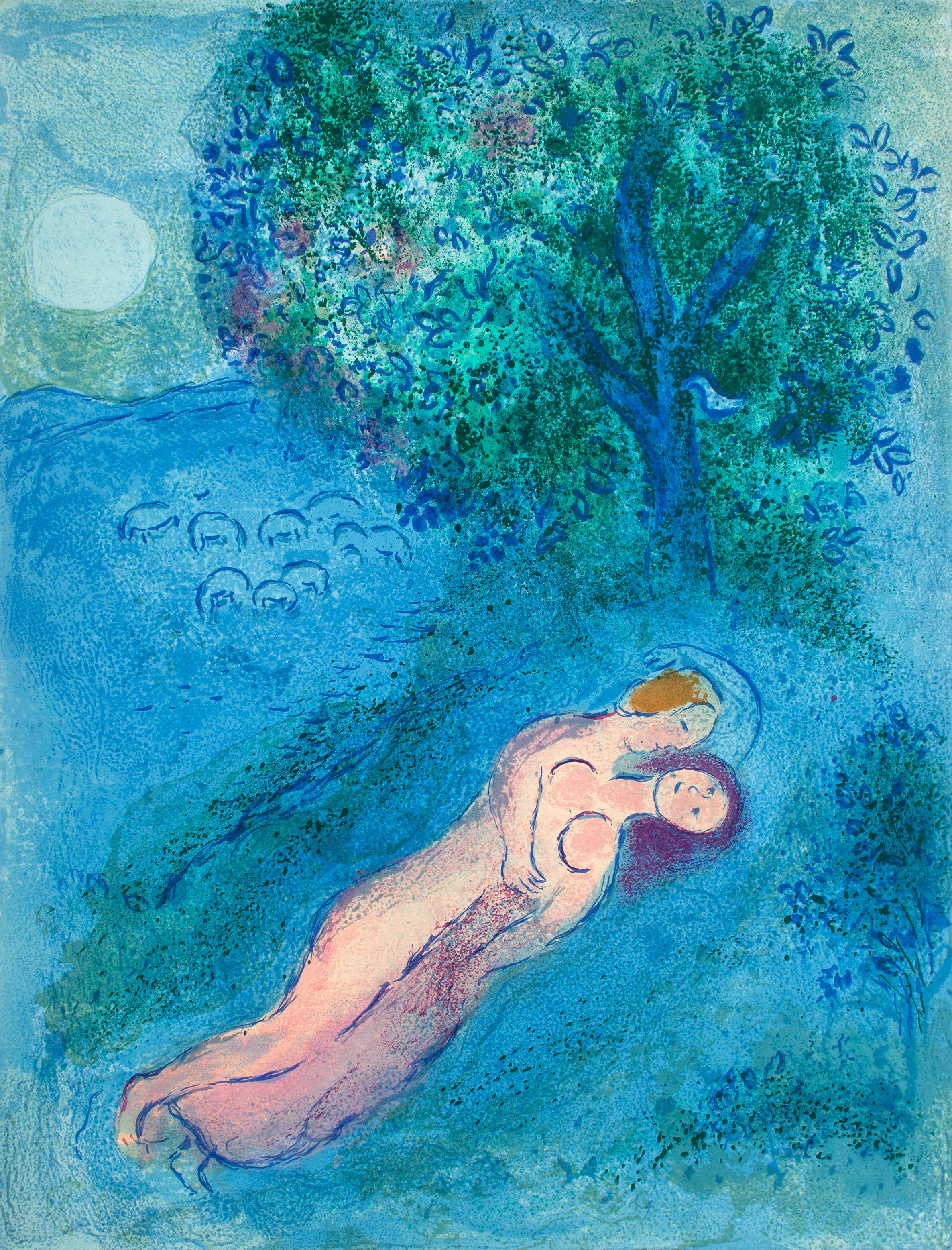 Chagall, La leçon de Philétas, Daphnis et Chloé (after)